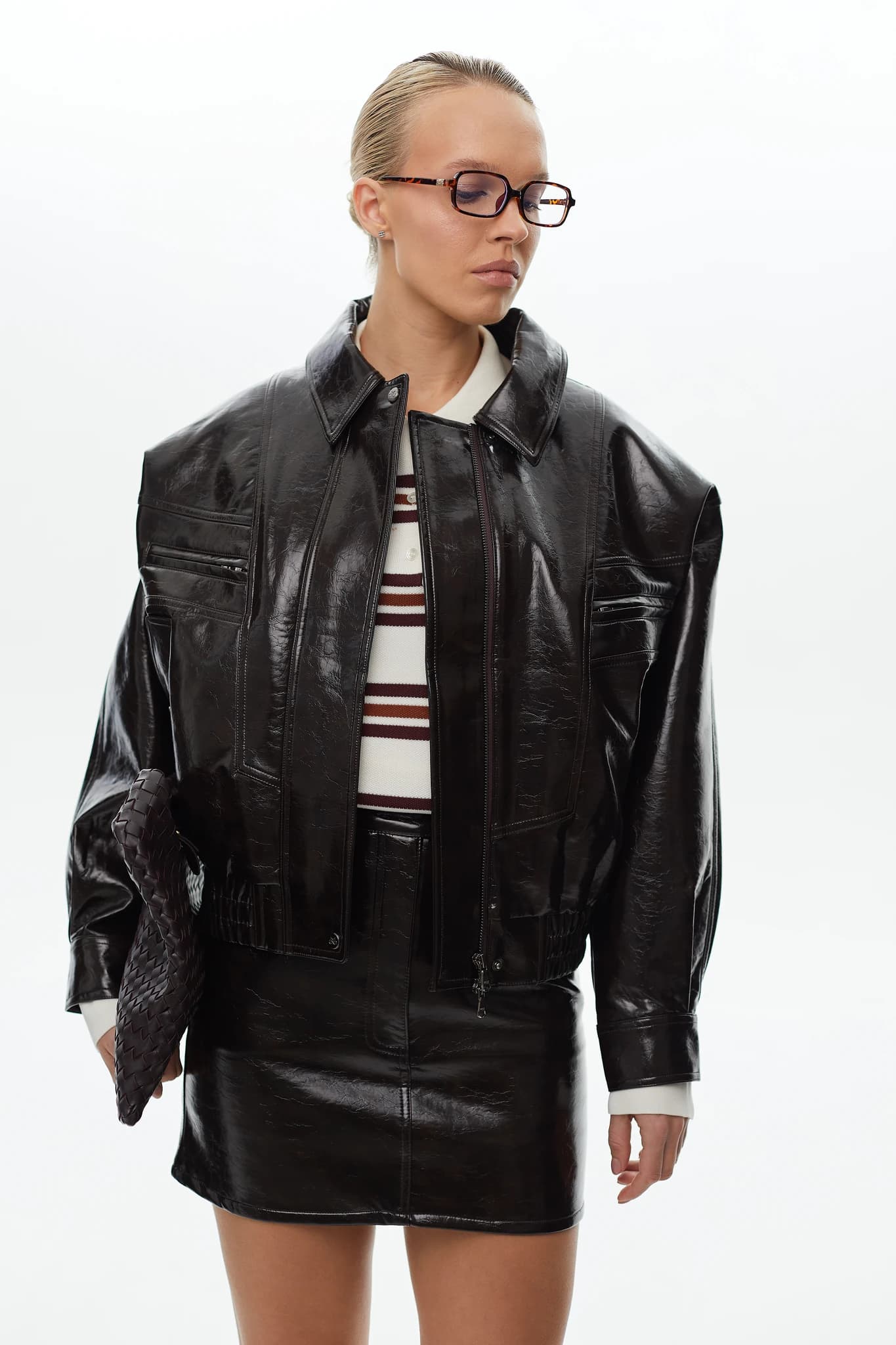 Bomber Prime Glossy-leather Espresso 3