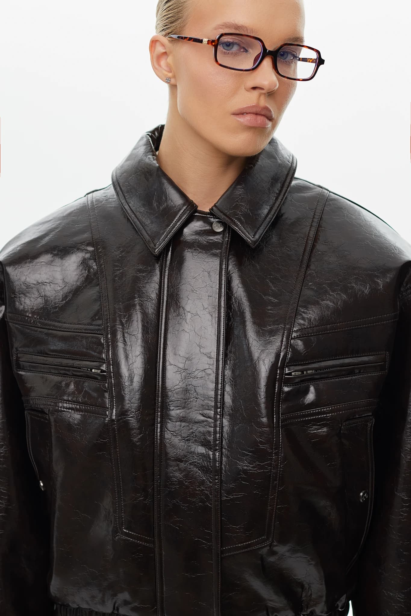 Bomber Prime Glossy-leather Espresso 4