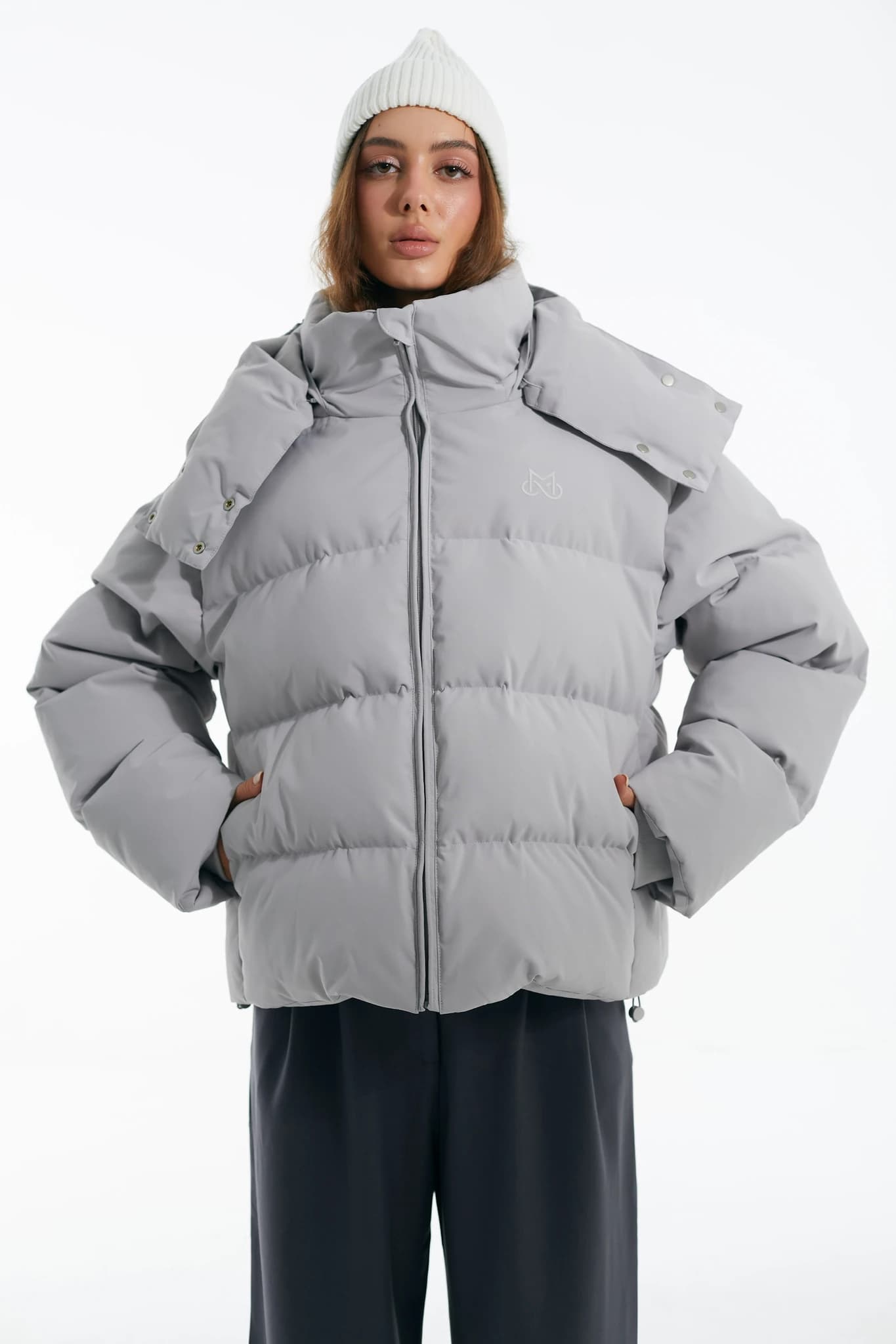 Puffer SWAN Silver Grey