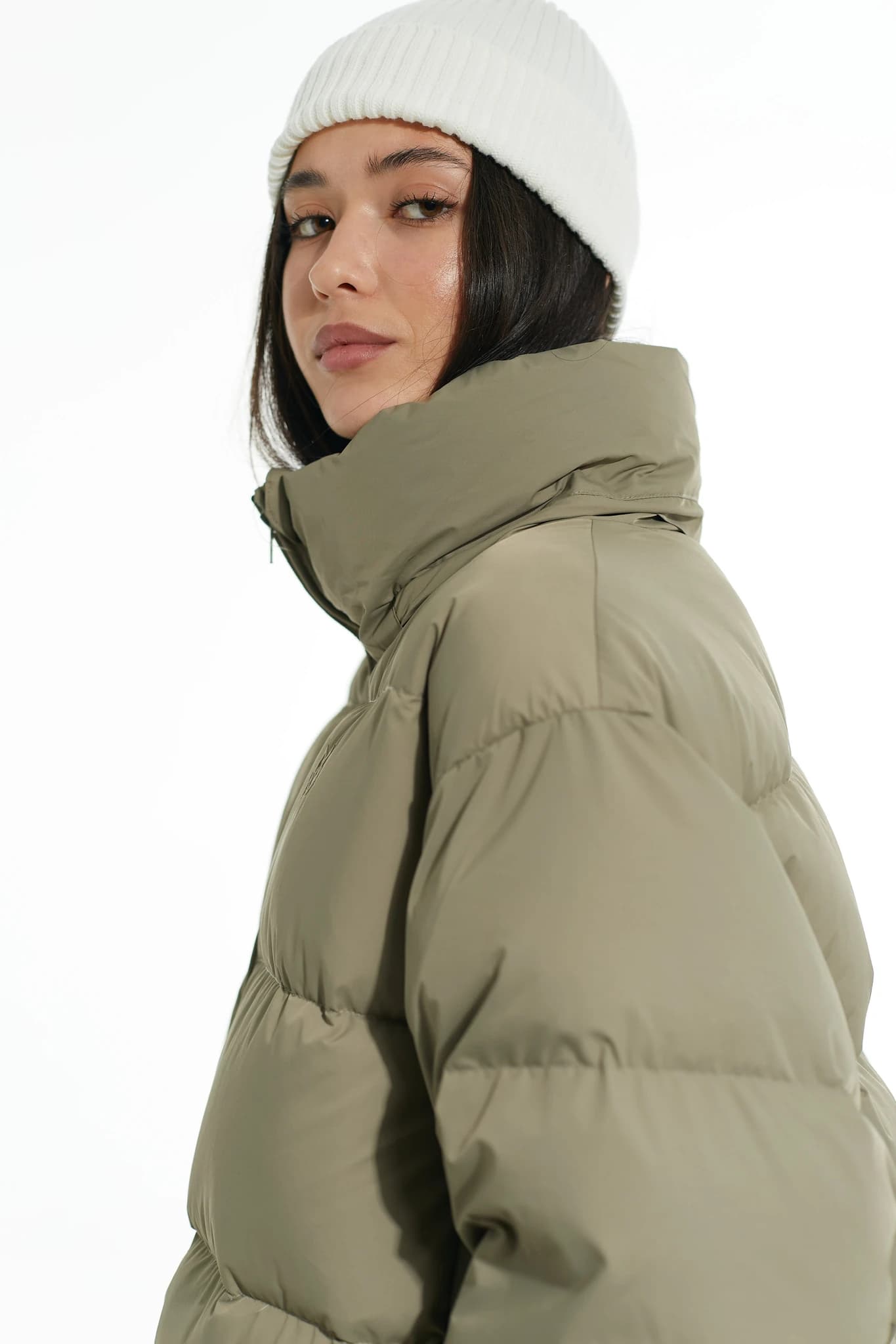 Puffer SWAN Jet Long Olive Green 5