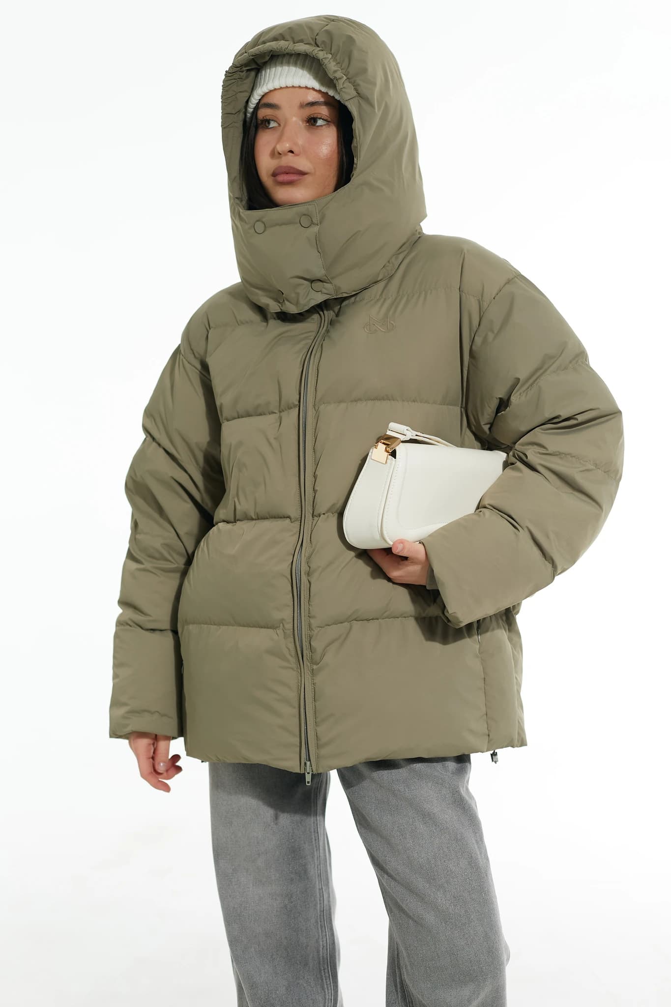 Puffer SWAN Jet Long Olive Green 3