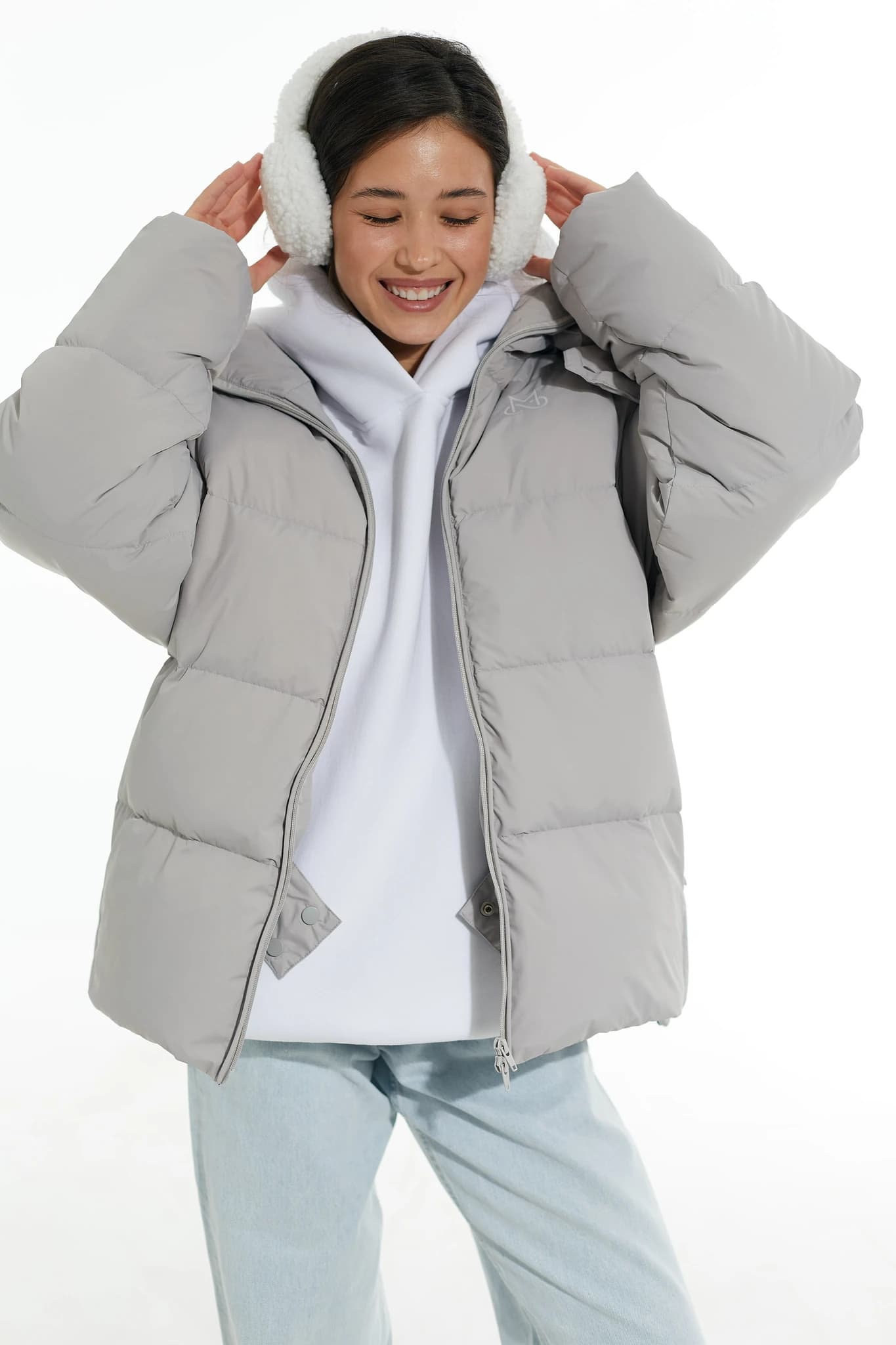 Puffer SWAN Jet Long Light Grey