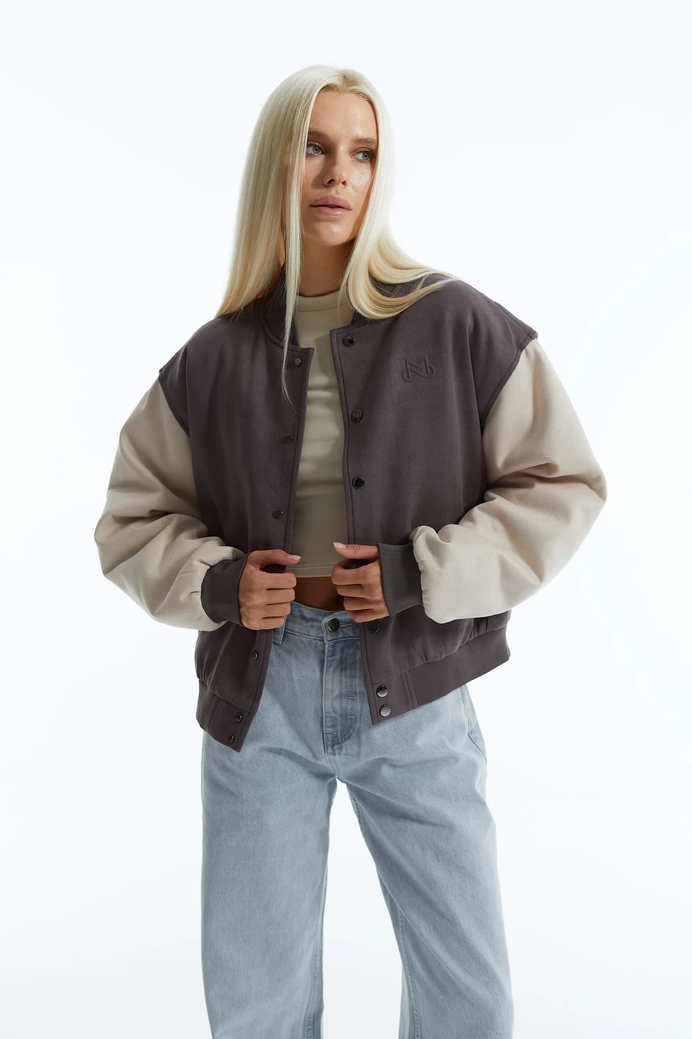 Jacket Bomber MS GREY MILK