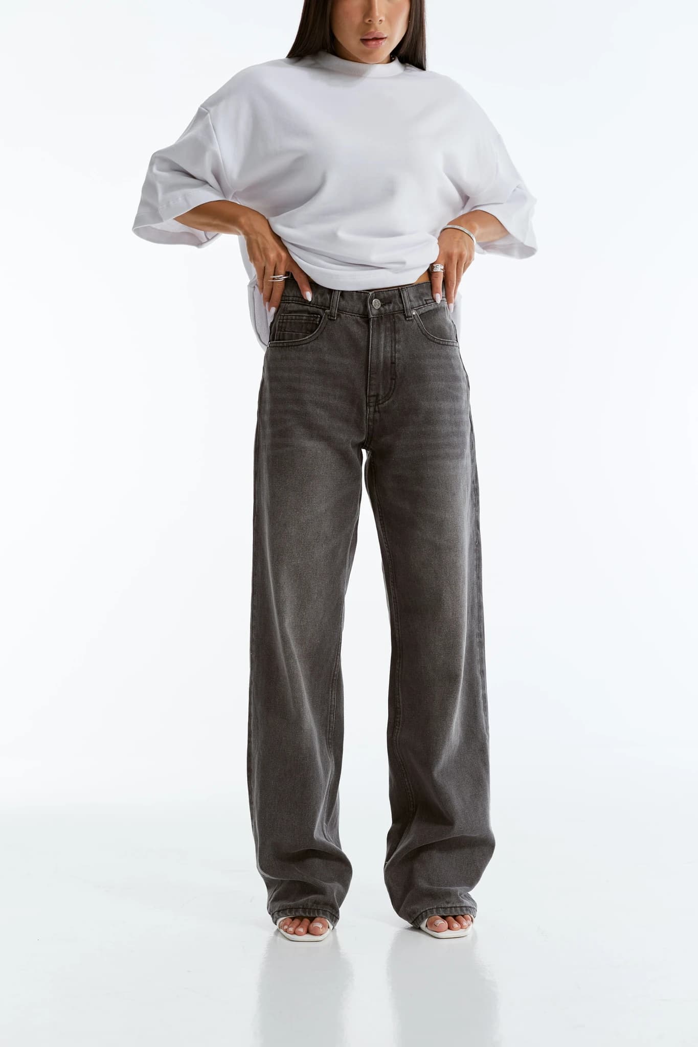 Jeans MS Wide Leg dark grey 1030
