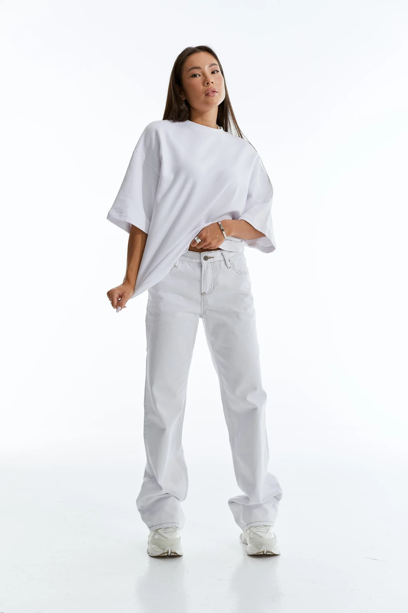 Jeans MS Straight white 1033 4
