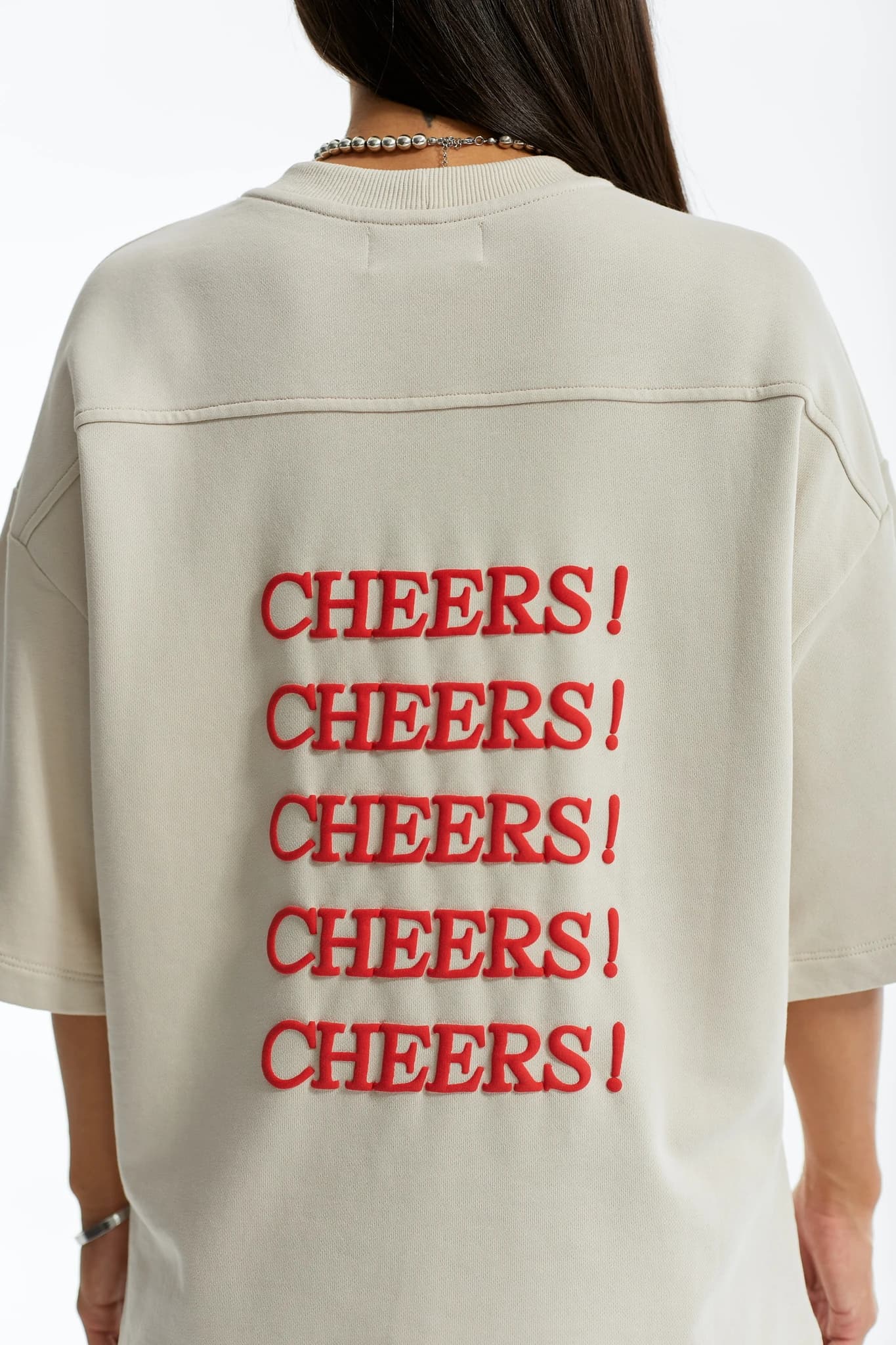 T-shirt MS Cheers beige
