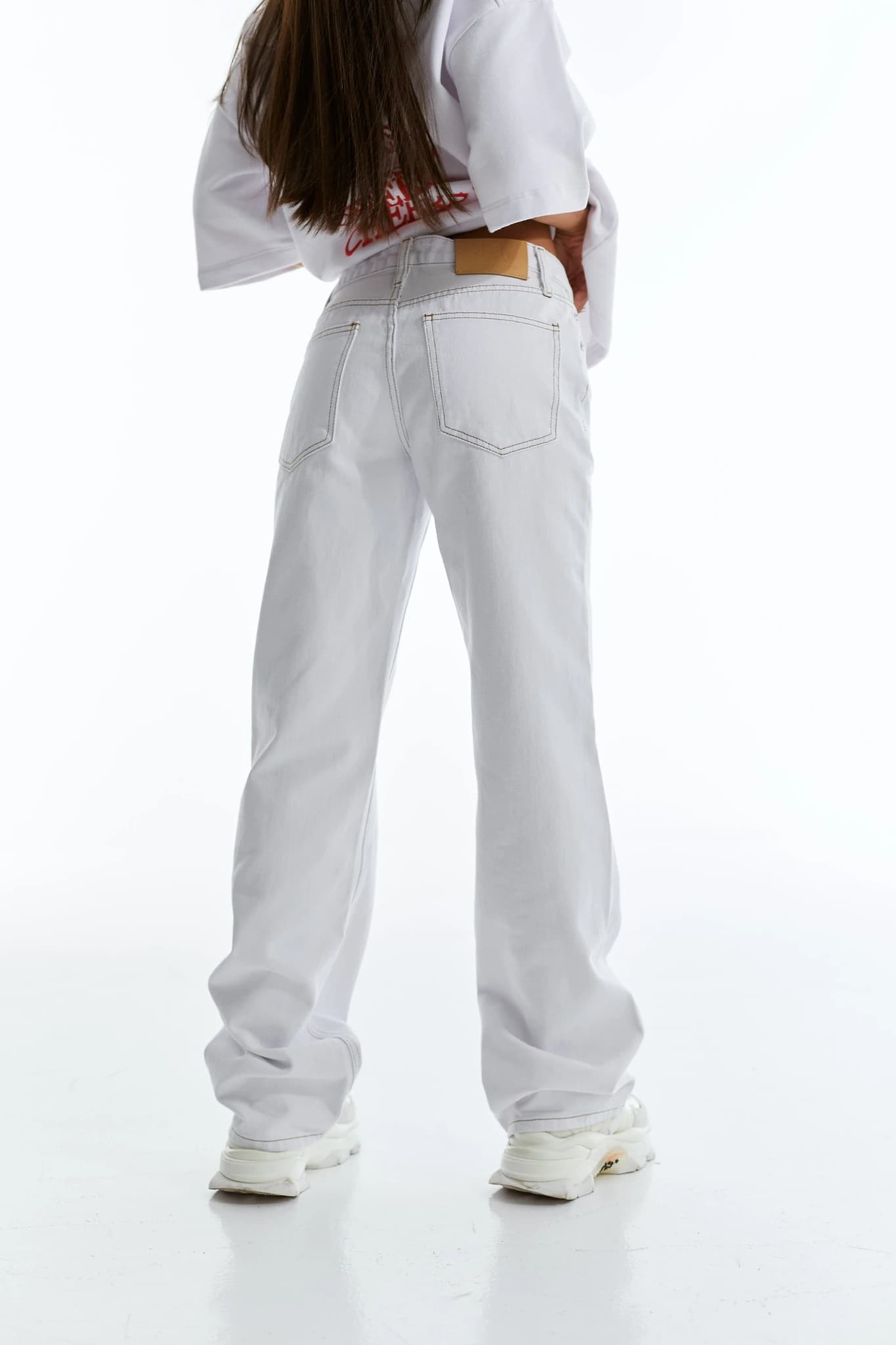 Jeans MS Straight white 1033 3