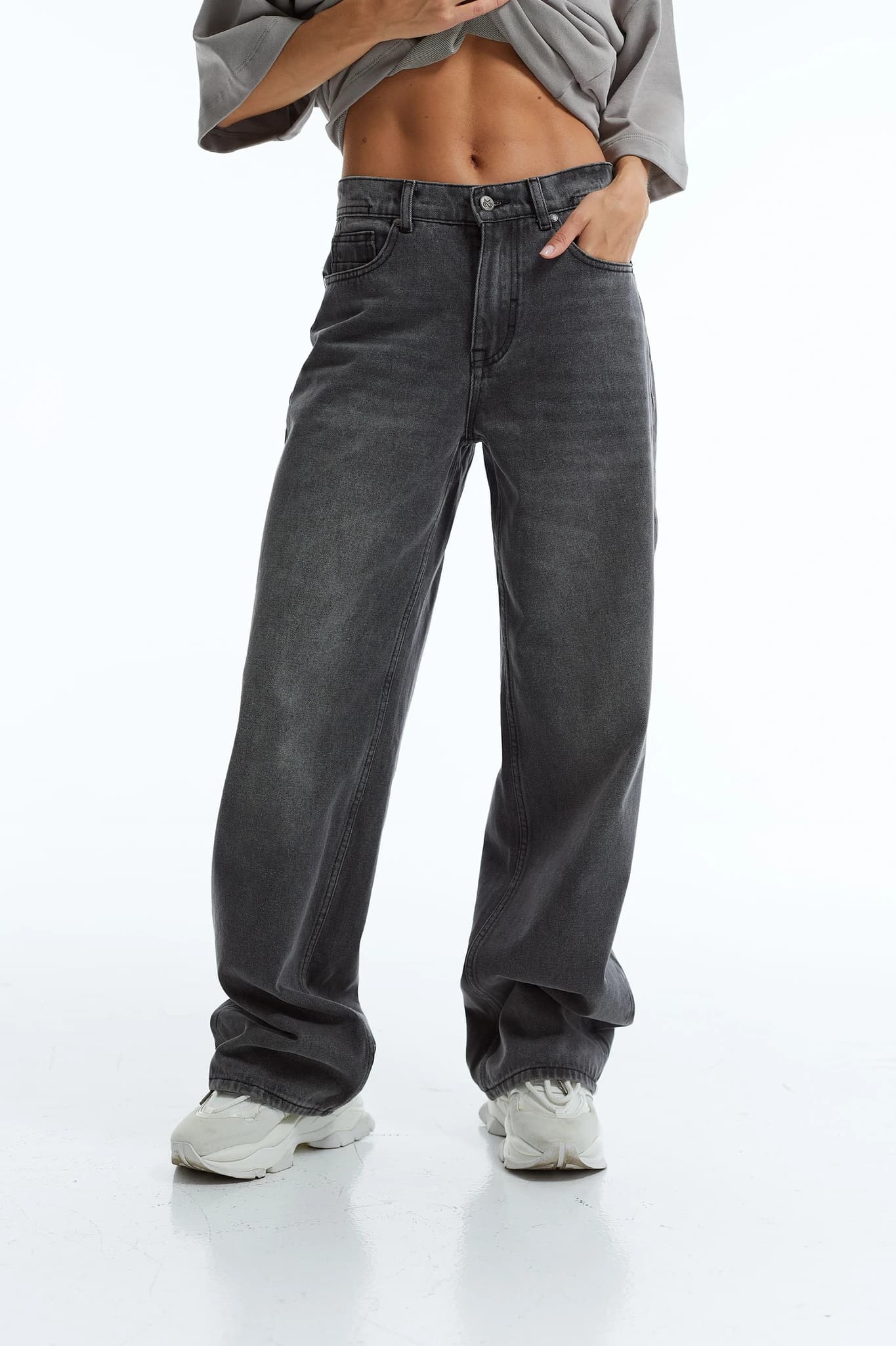 Jeans MS Wide Leg dark grey 1030 4
