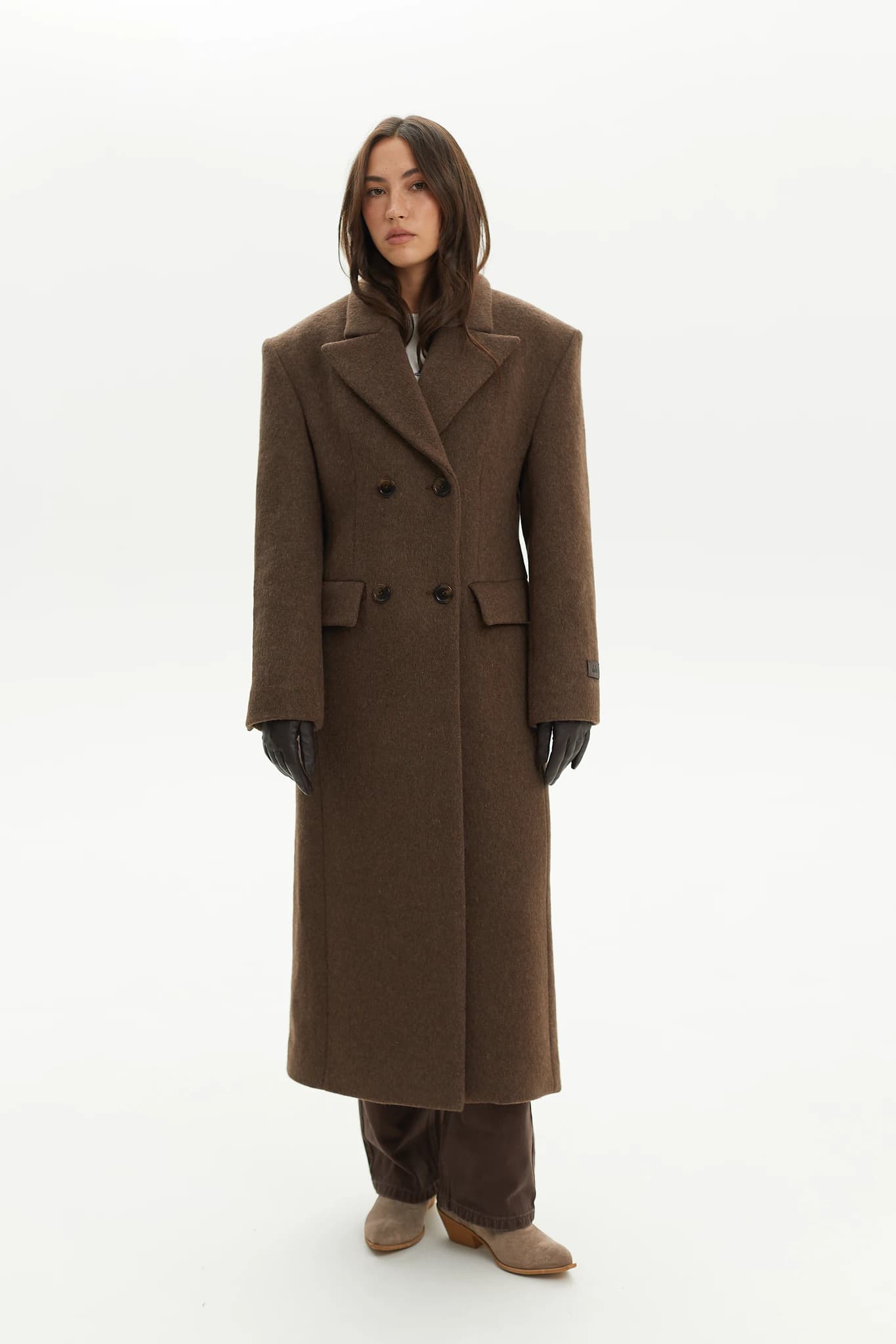 Coat Prime Wool Brown 3