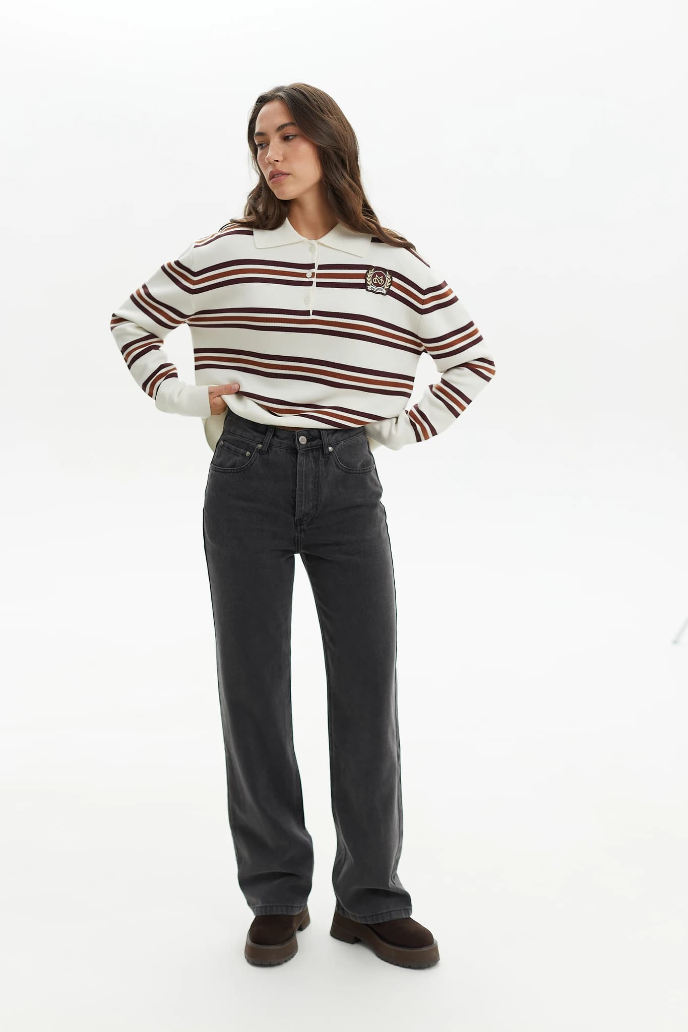 Jeans Prime Straight Dark Grey