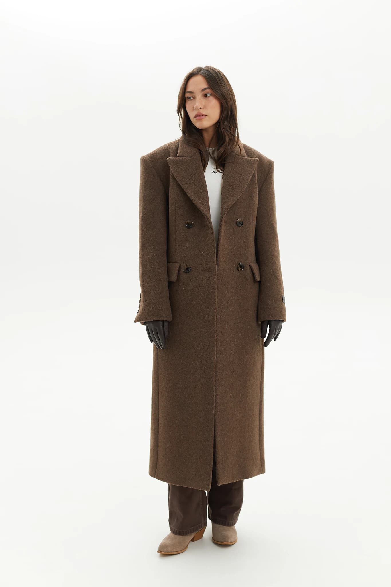 Coat Prime Wool Brown