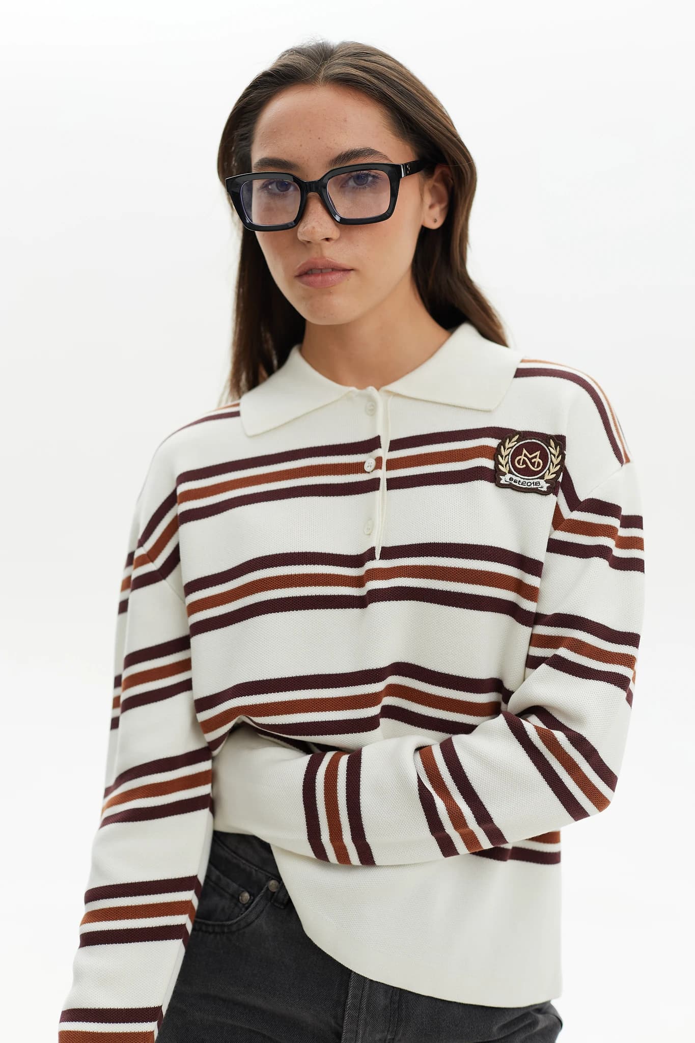 Polo Icon long White