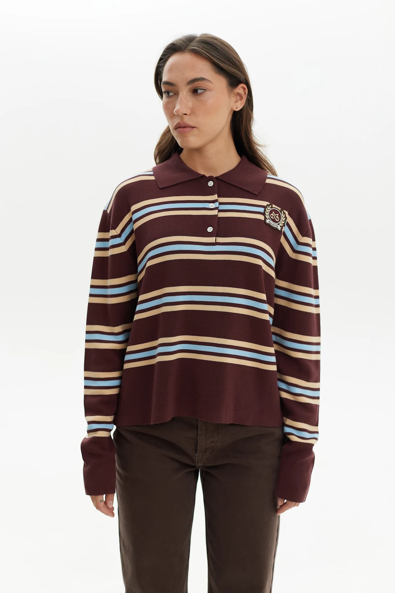 Polo Icon long Burgundi