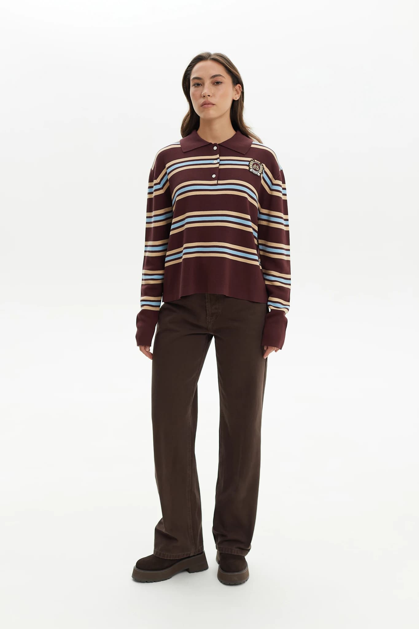 Polo Icon long Burgundi 5