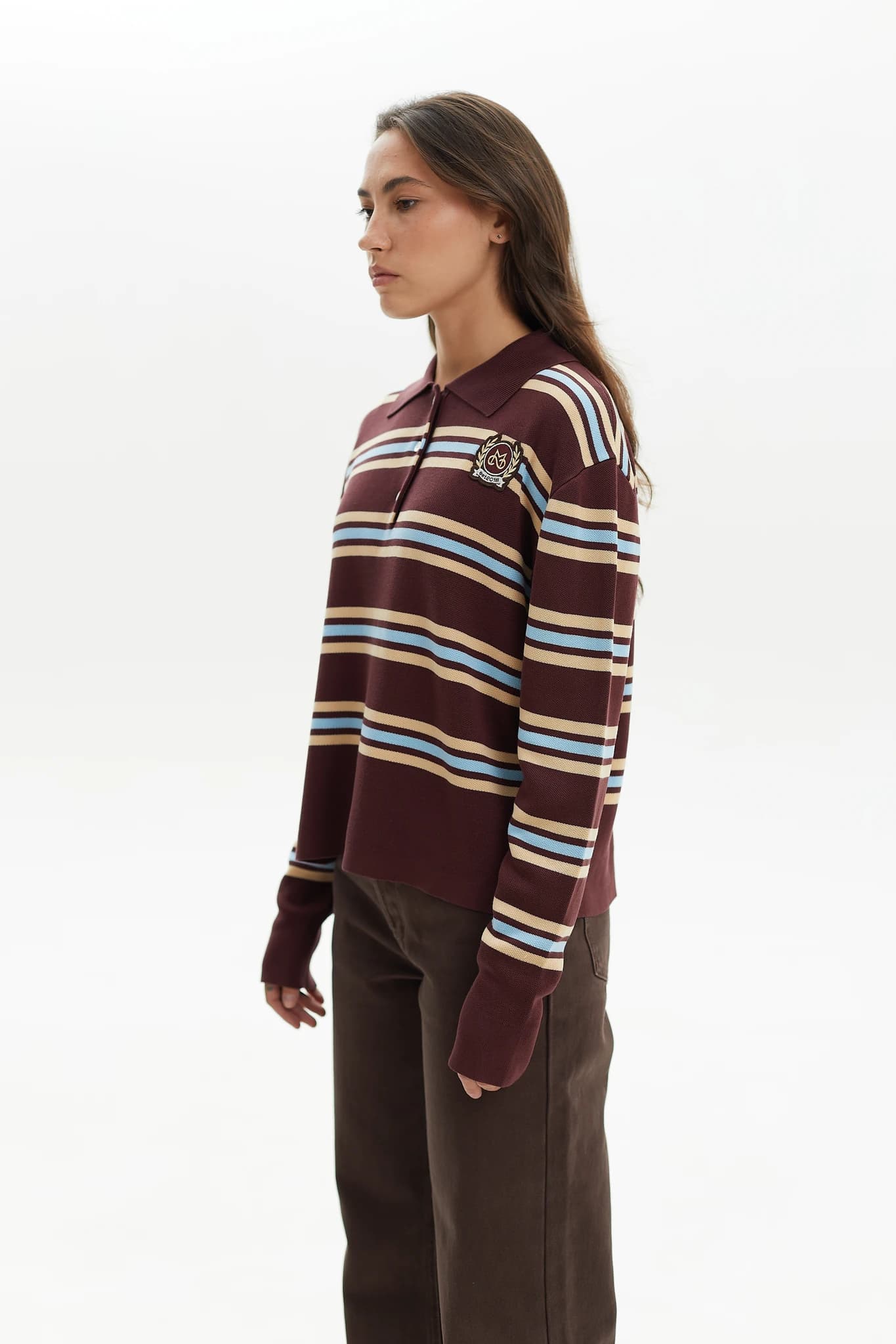 Polo Icon long Burgundi 3