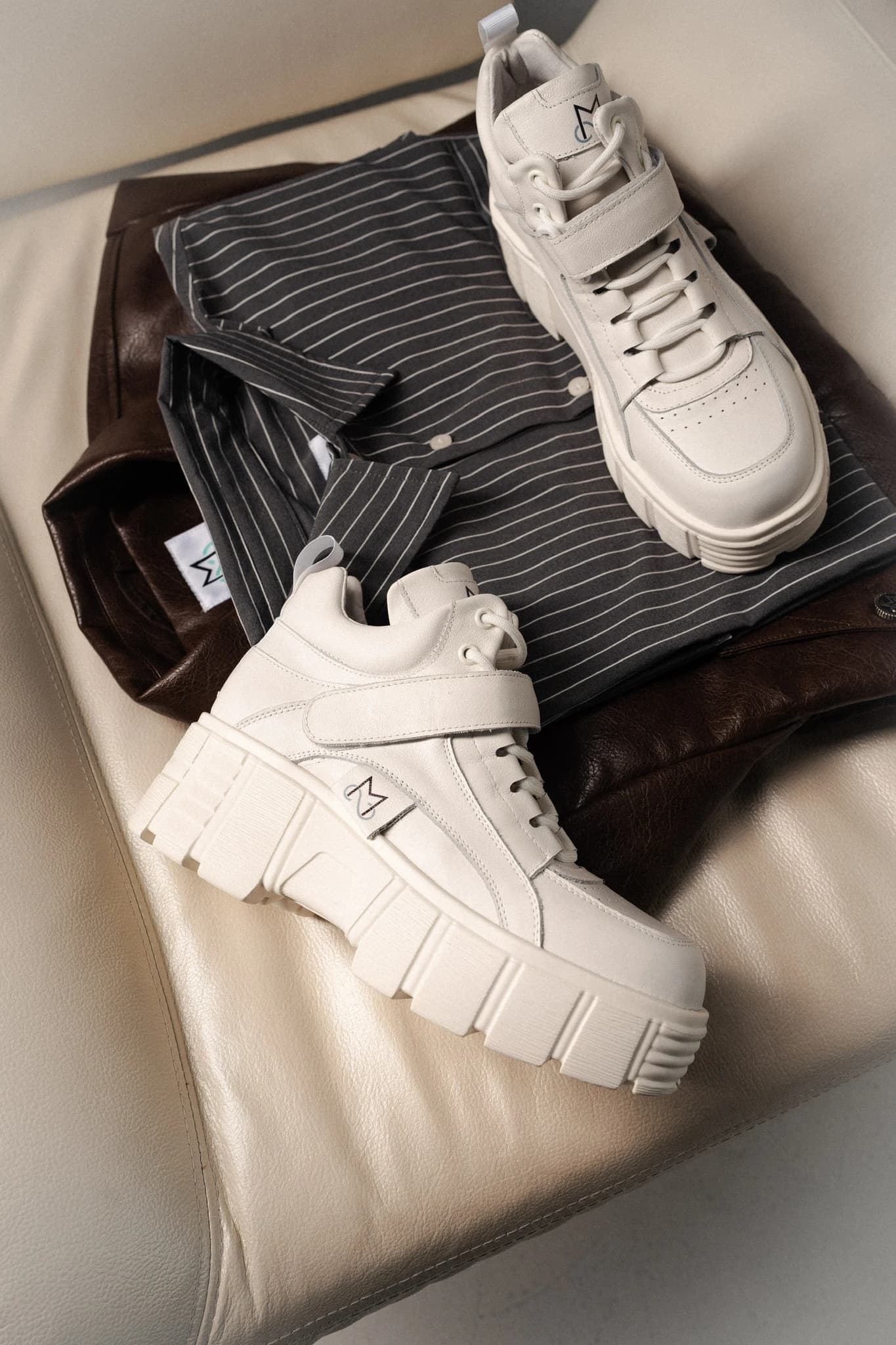 Sneakers MS sneakers Full White Хутро