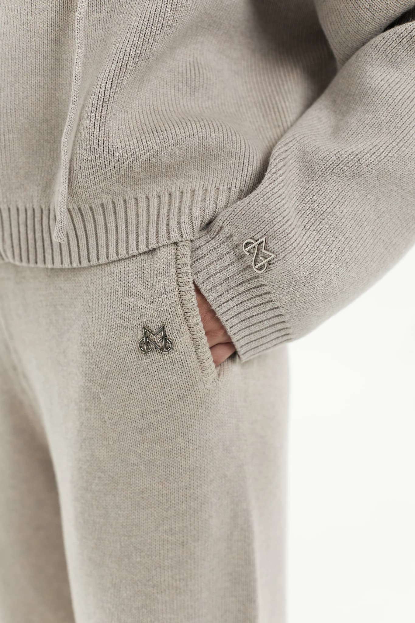 Trousers Knit Beige