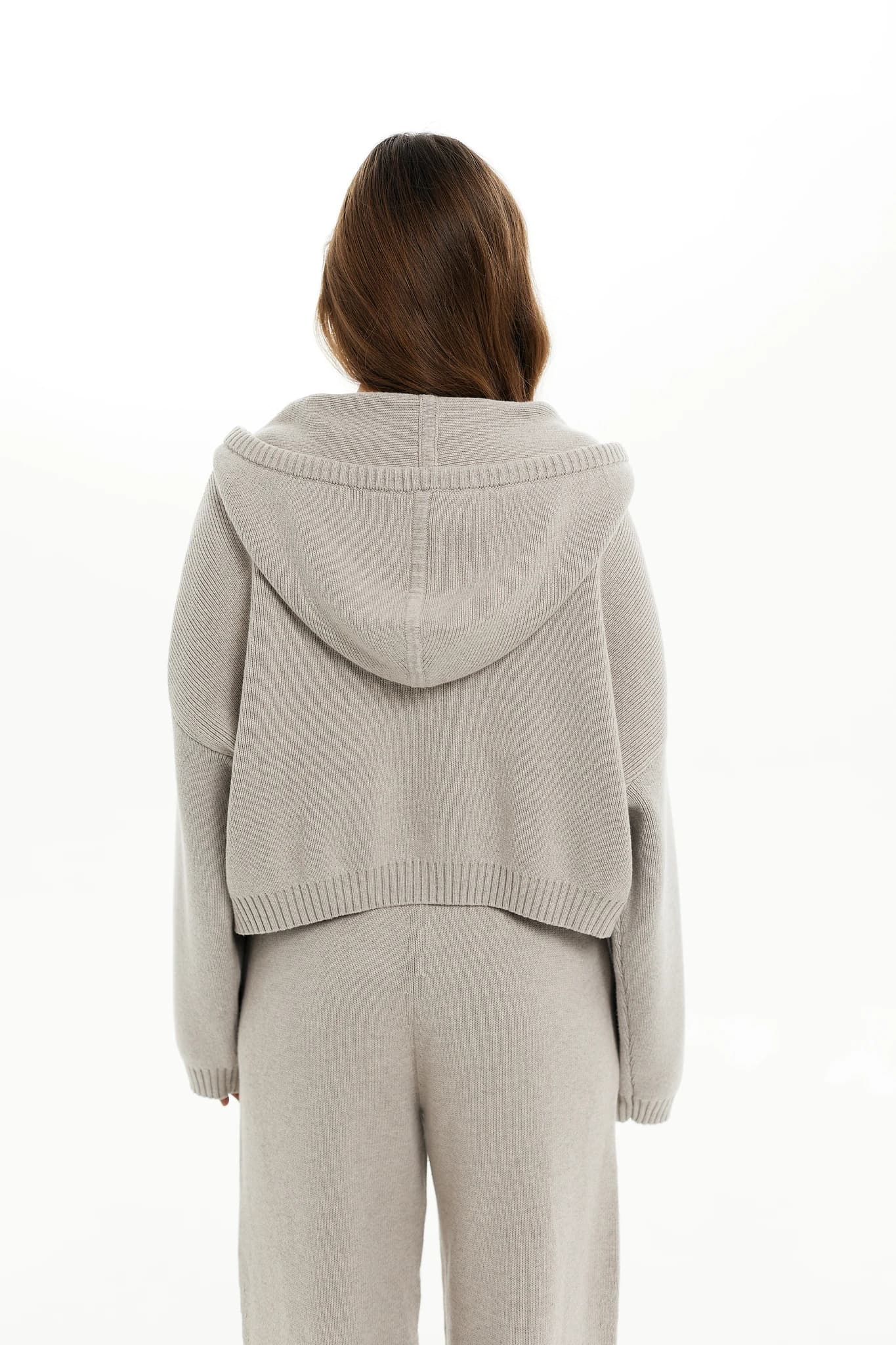 Hoodie Knit Beige 6