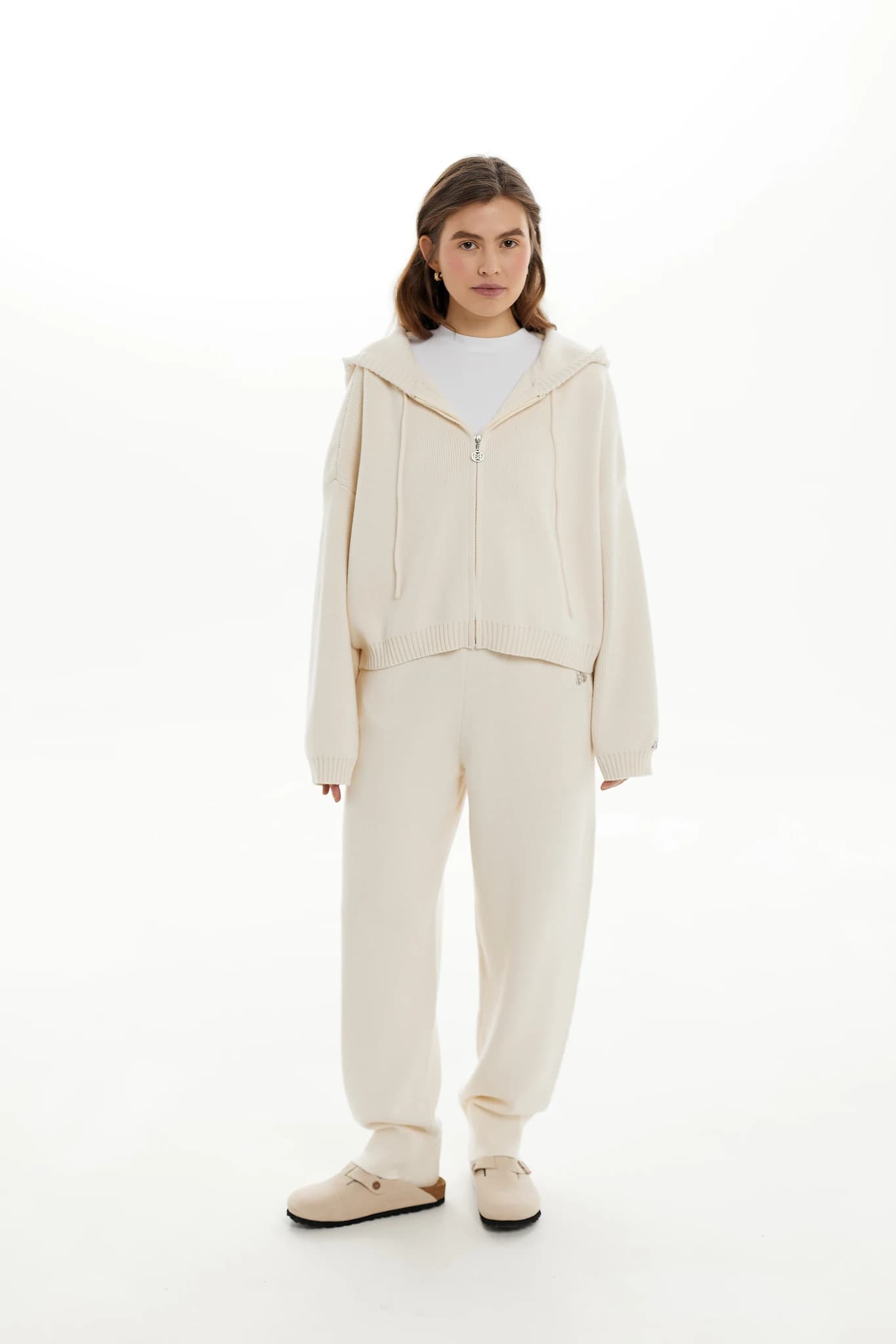 Hoodie Knit Cream 3
