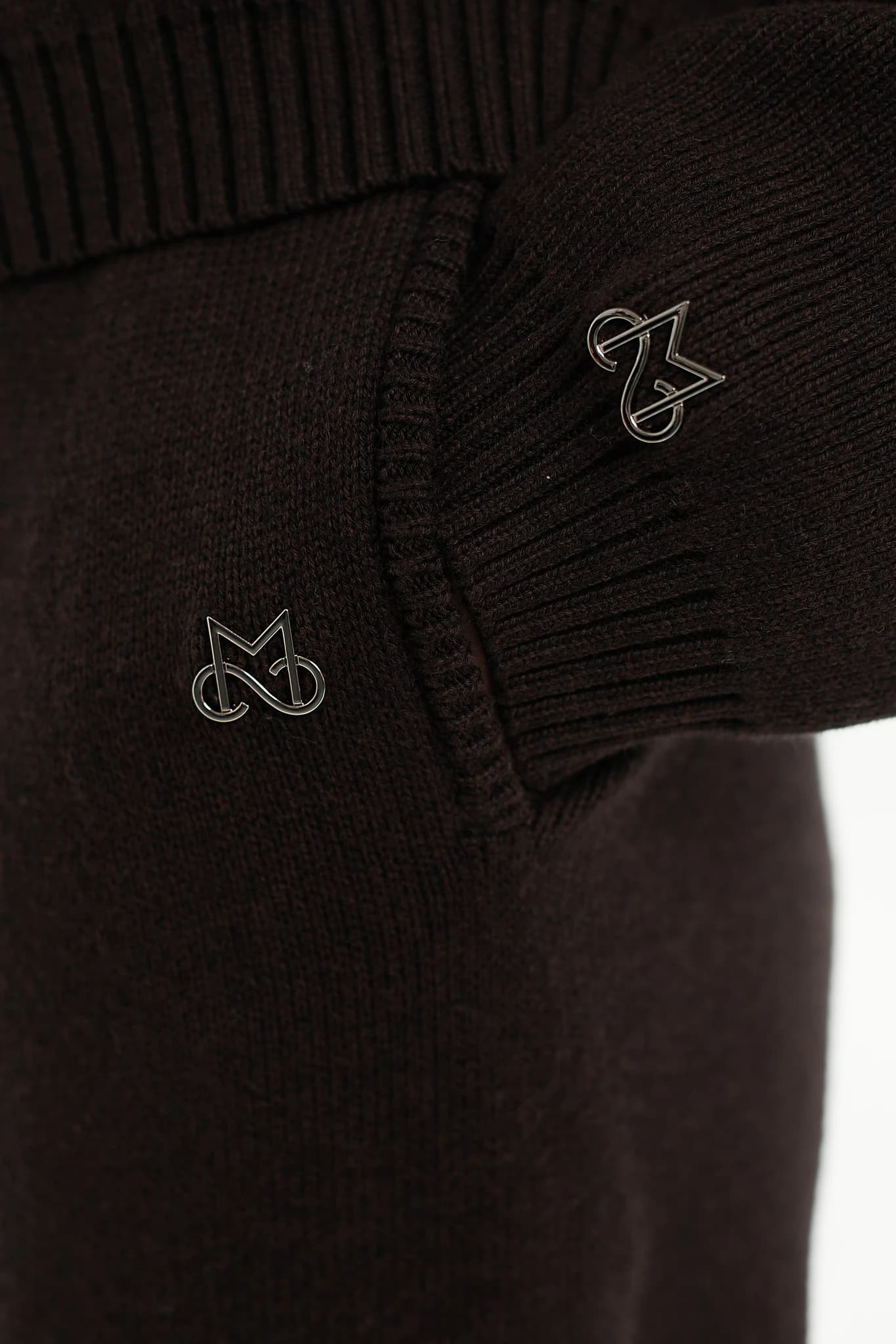 Hoodie Knit Brown 6