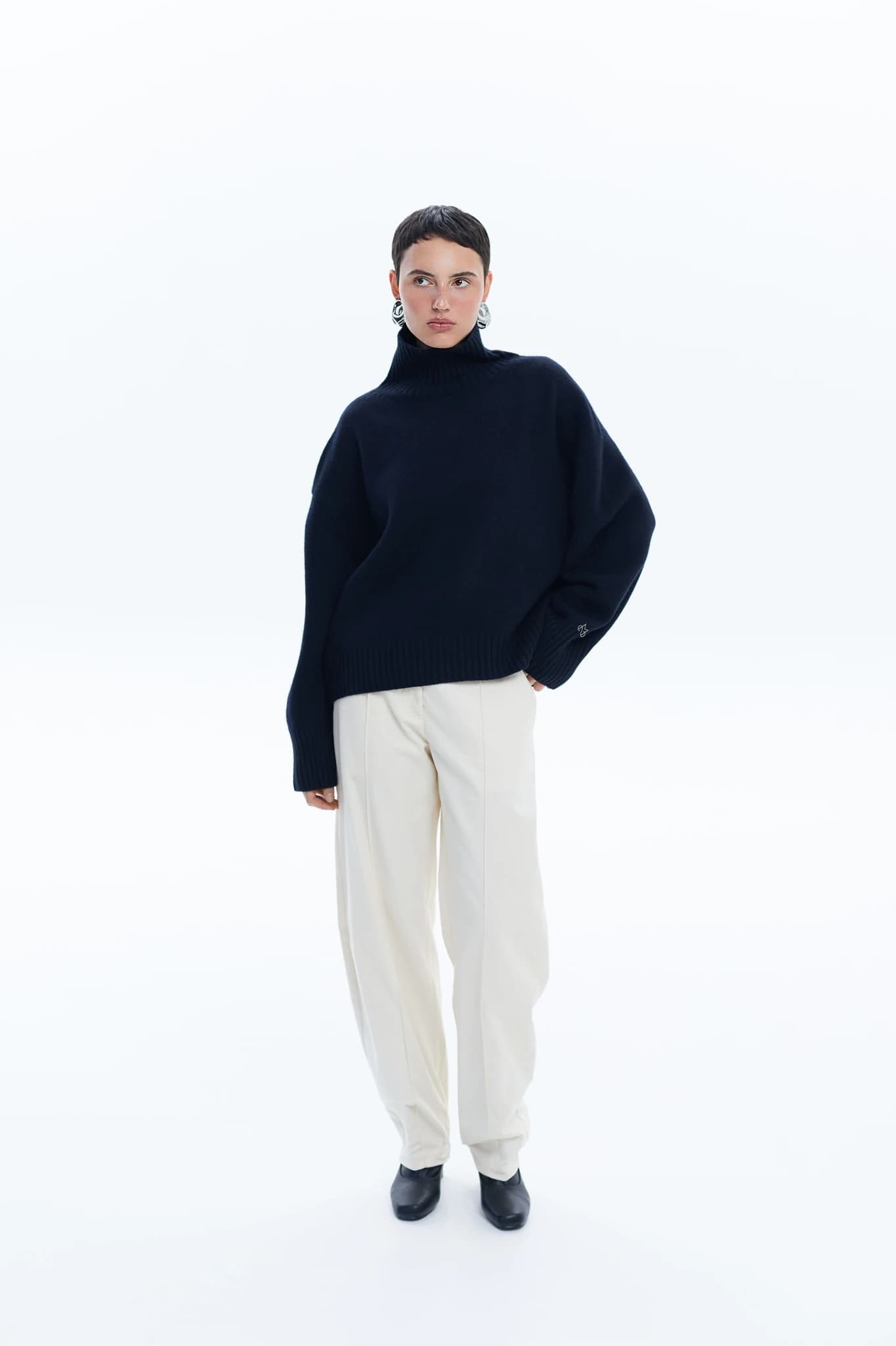 Sweater Core Knit Dark Blue