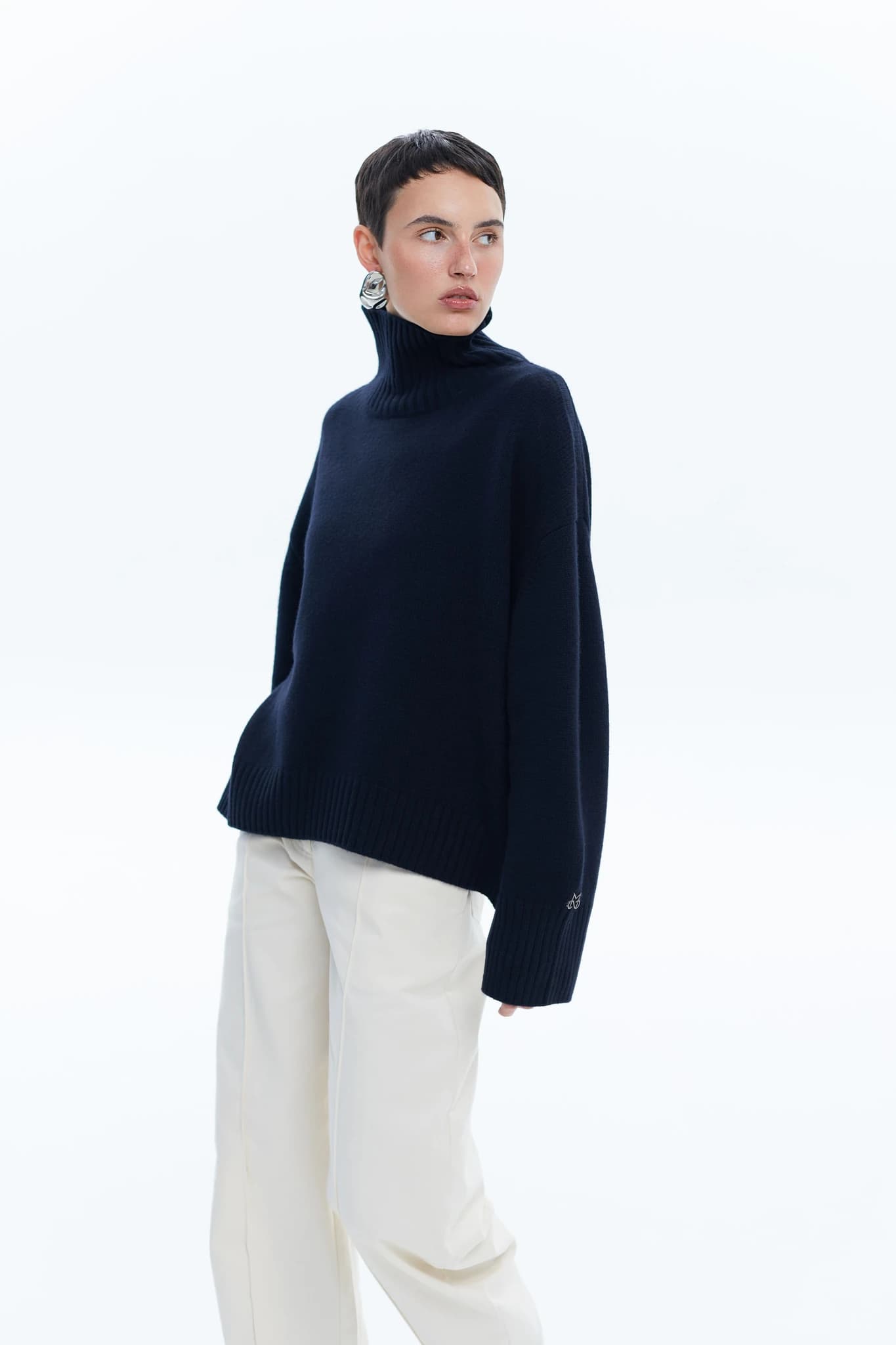 Sweater Core Knit Dark Blue 4