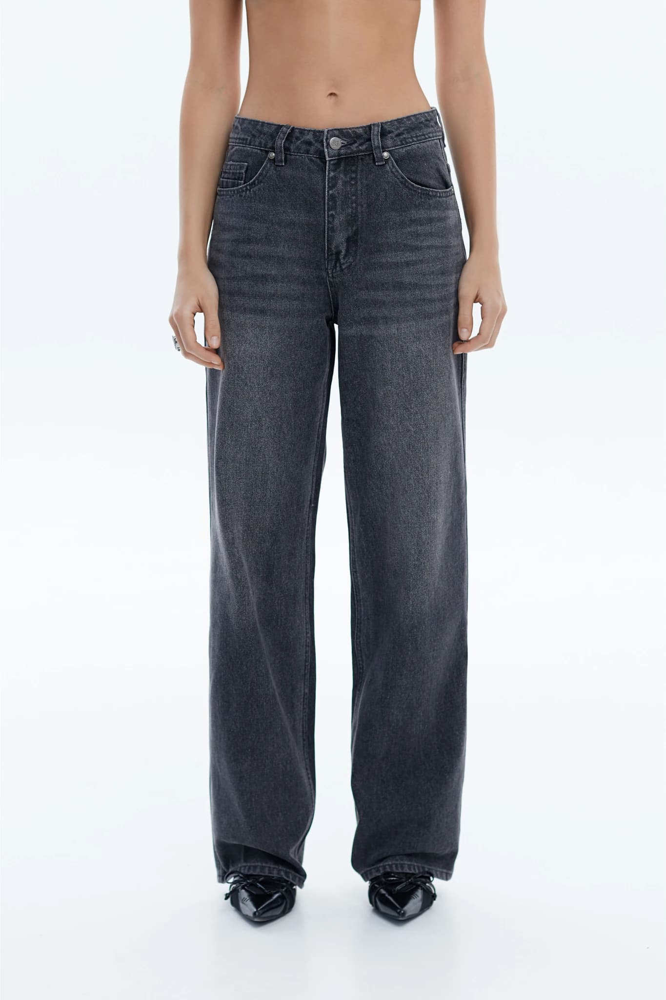 Jeans Wide Leg V2 Ash Black 3