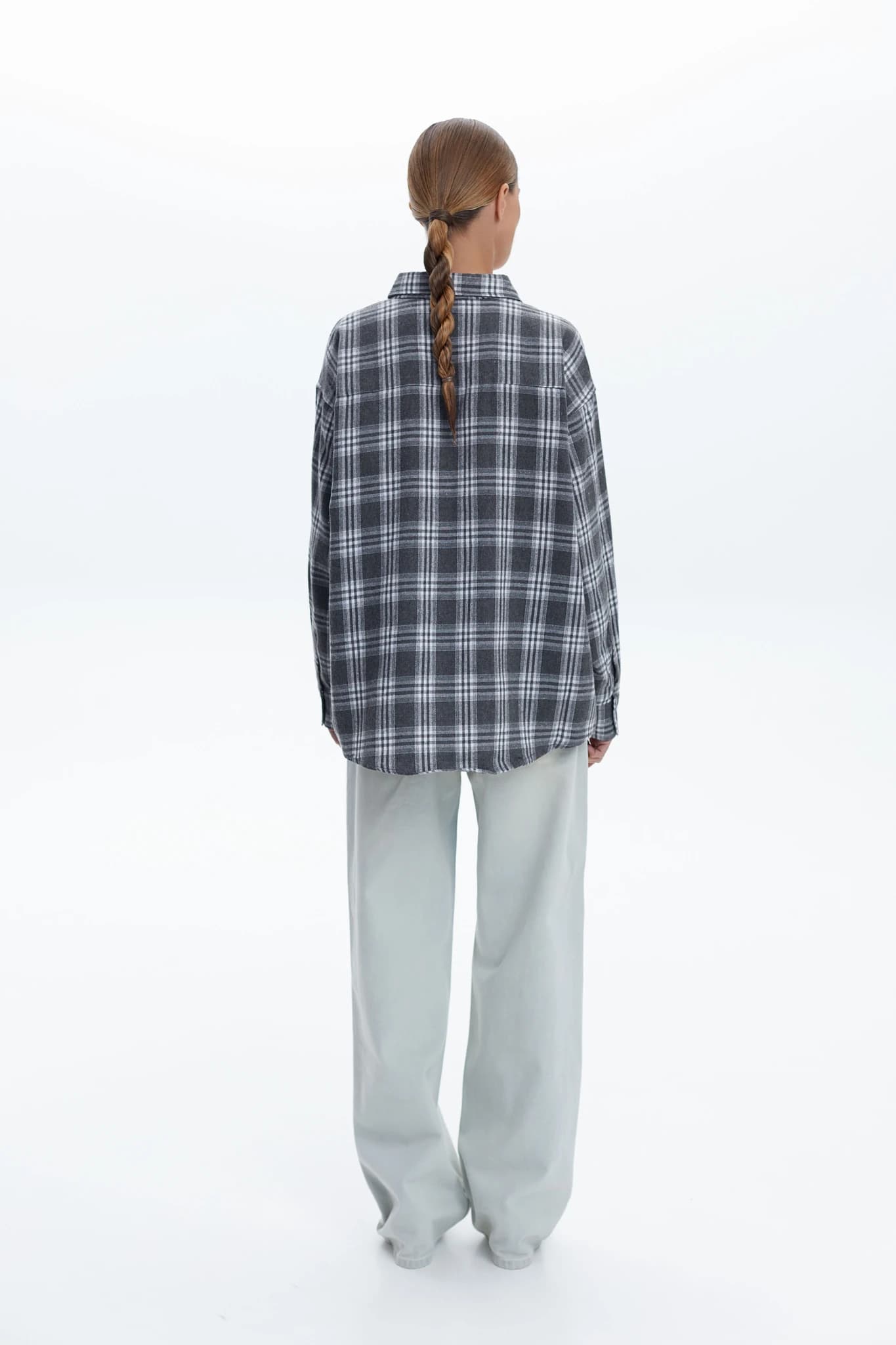 Shirt MS URBAN Checked grey 4