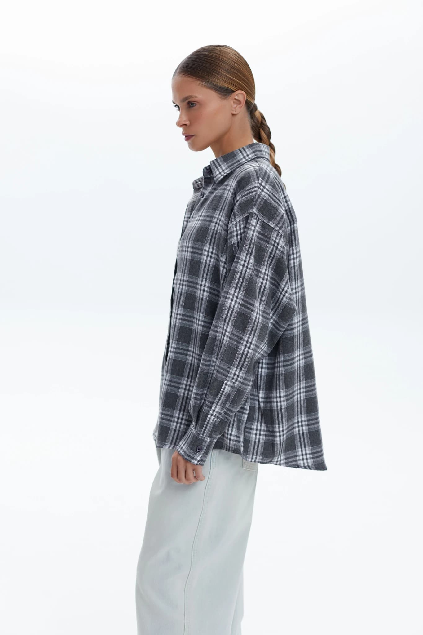 Shirt MS URBAN Checked grey 3