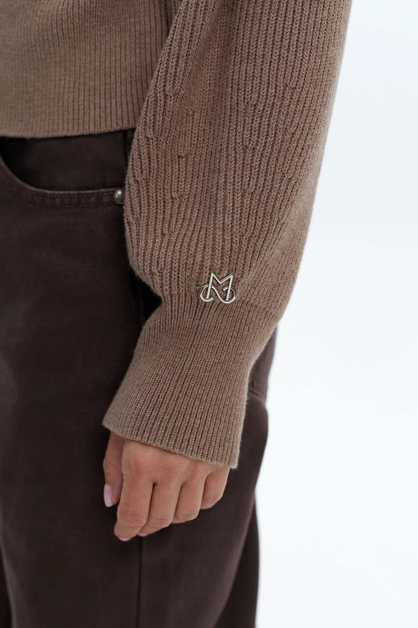 Jumper Zip Knit Cacao 4