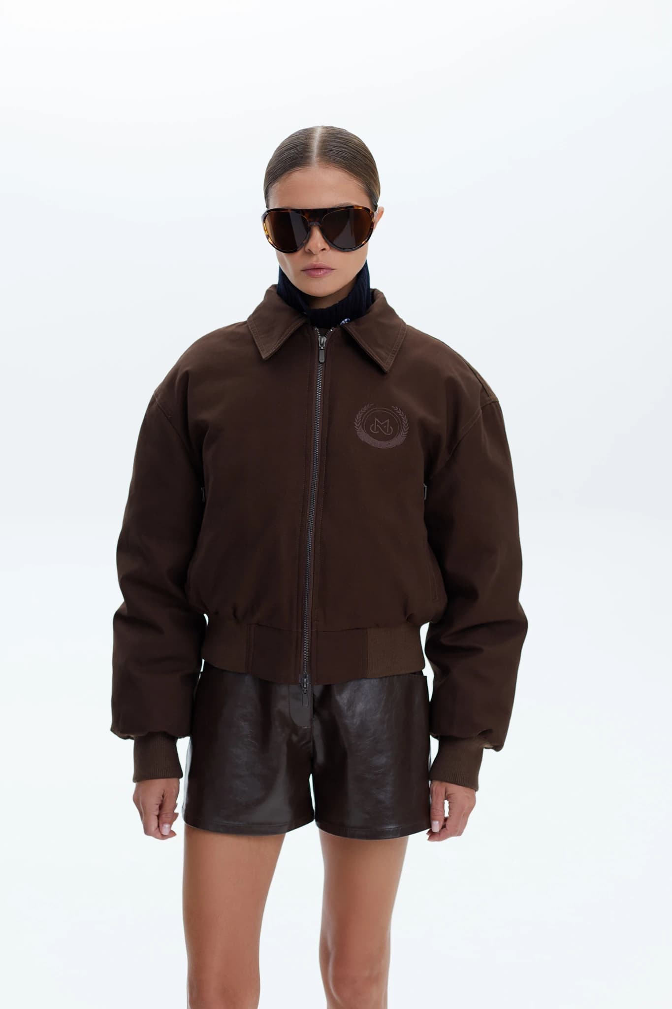 Bomber Fur Dark Brown 5