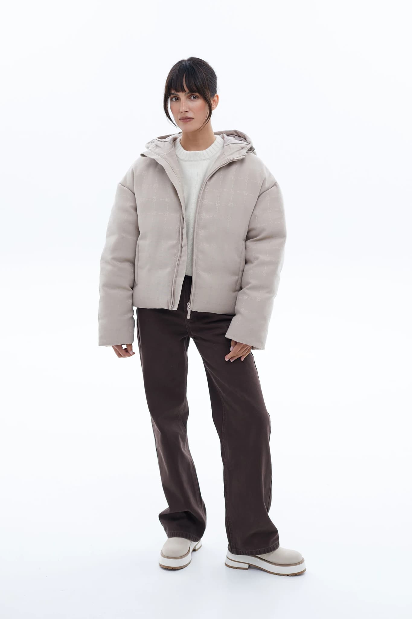Jacket Monogram Light Beige