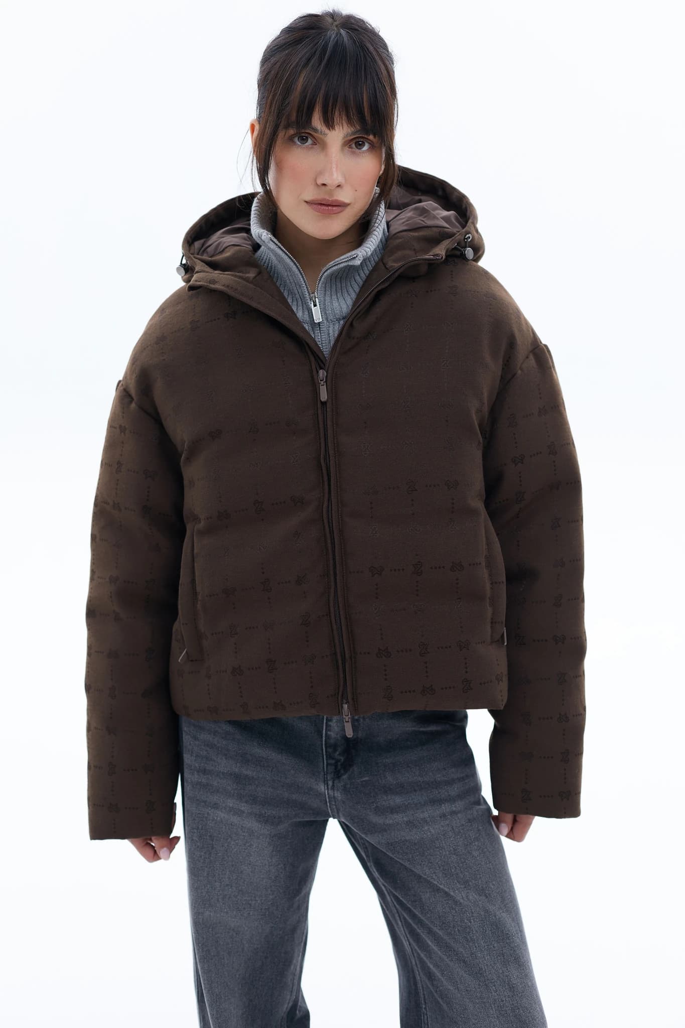 Jacket Monogram Brown