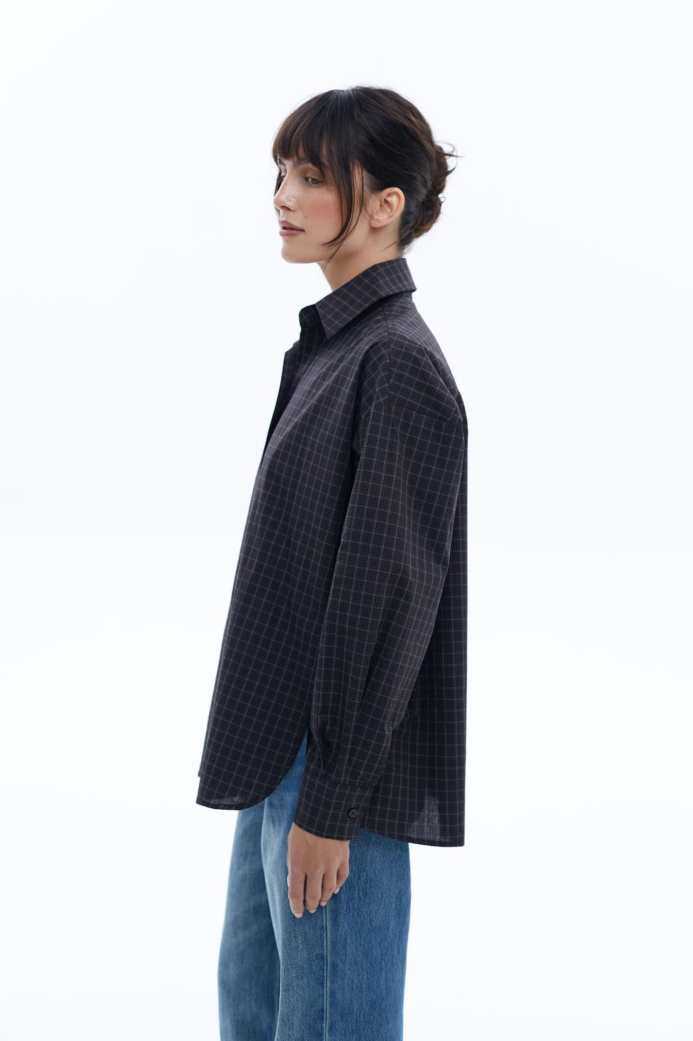 Shirt Check Dark Grey 3