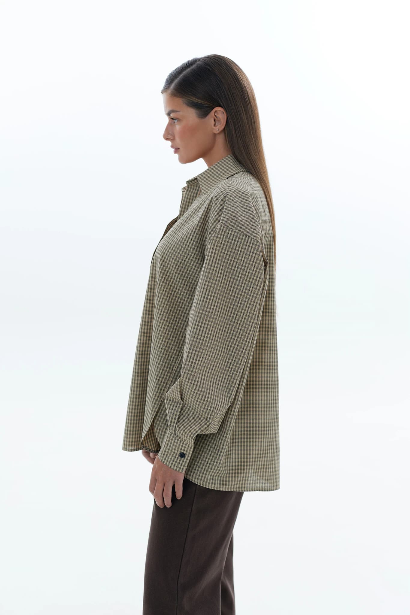 Shirt Check Beige 4