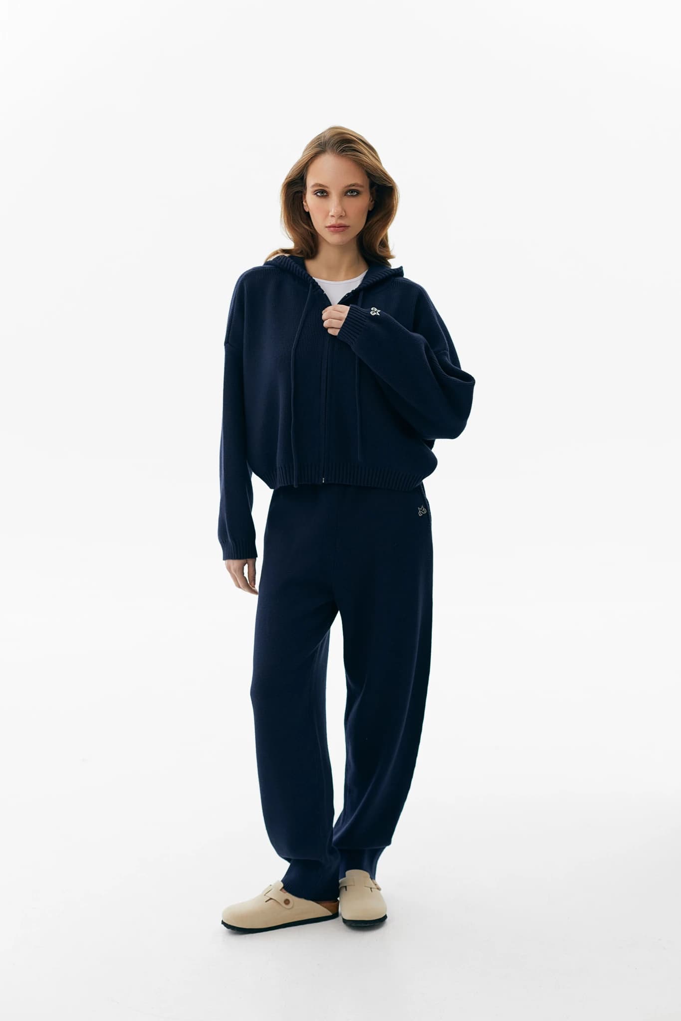 Trousers Knit Navy