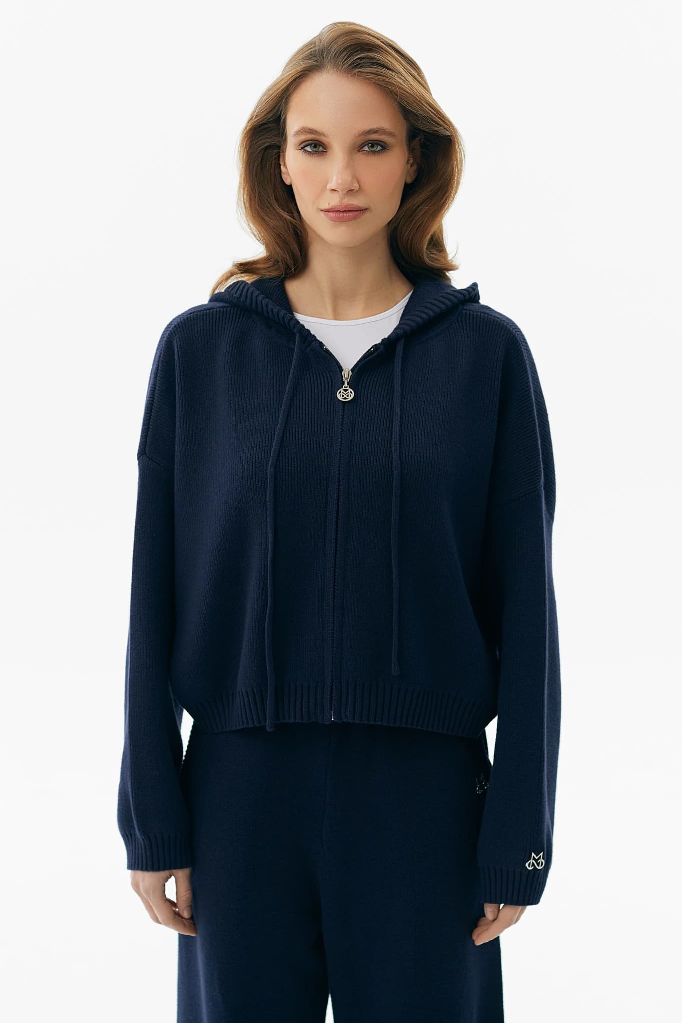 Hoodie Knit Navy