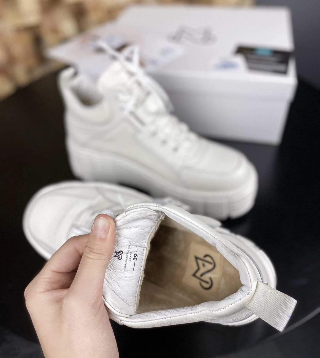 Sneakers MS sneakers Full White Хутро 4