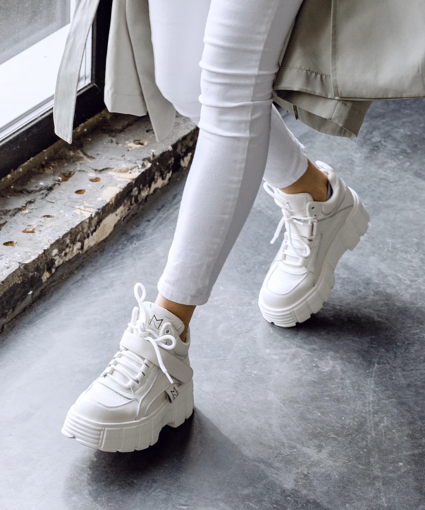 Sneakers MS sneakers Full White Хутро 5