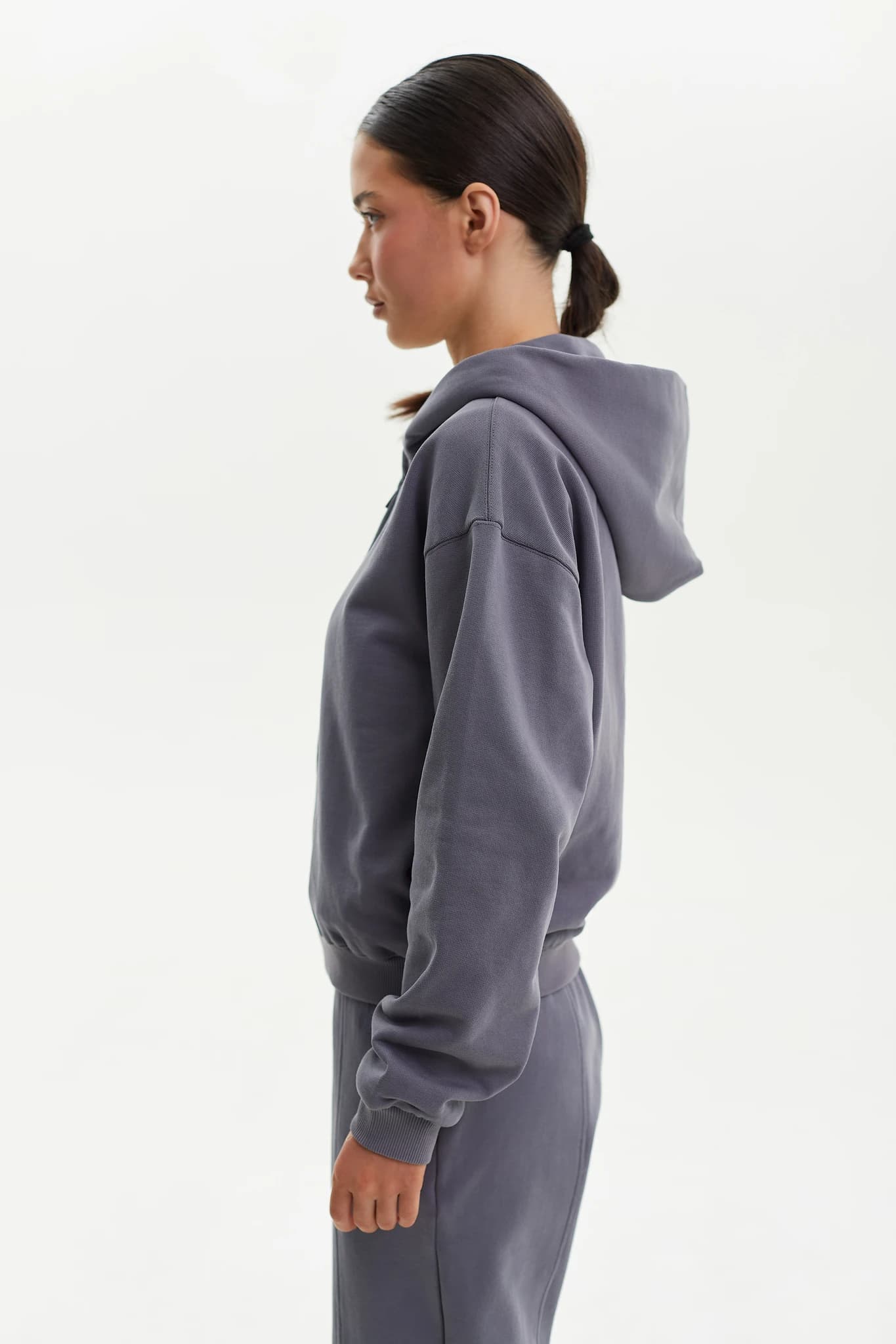 Hoodie Zip MS Grafit 4