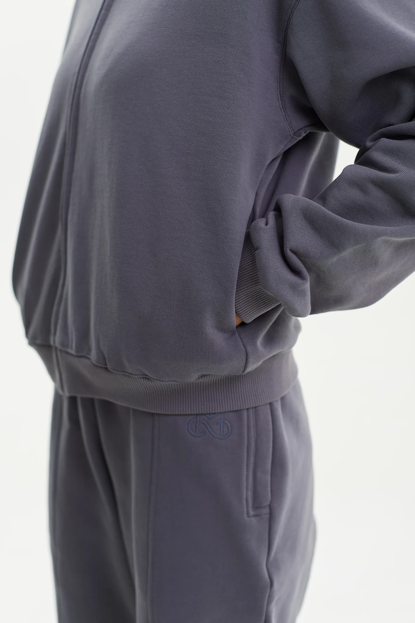 Hoodie Zip MS Grafit 5