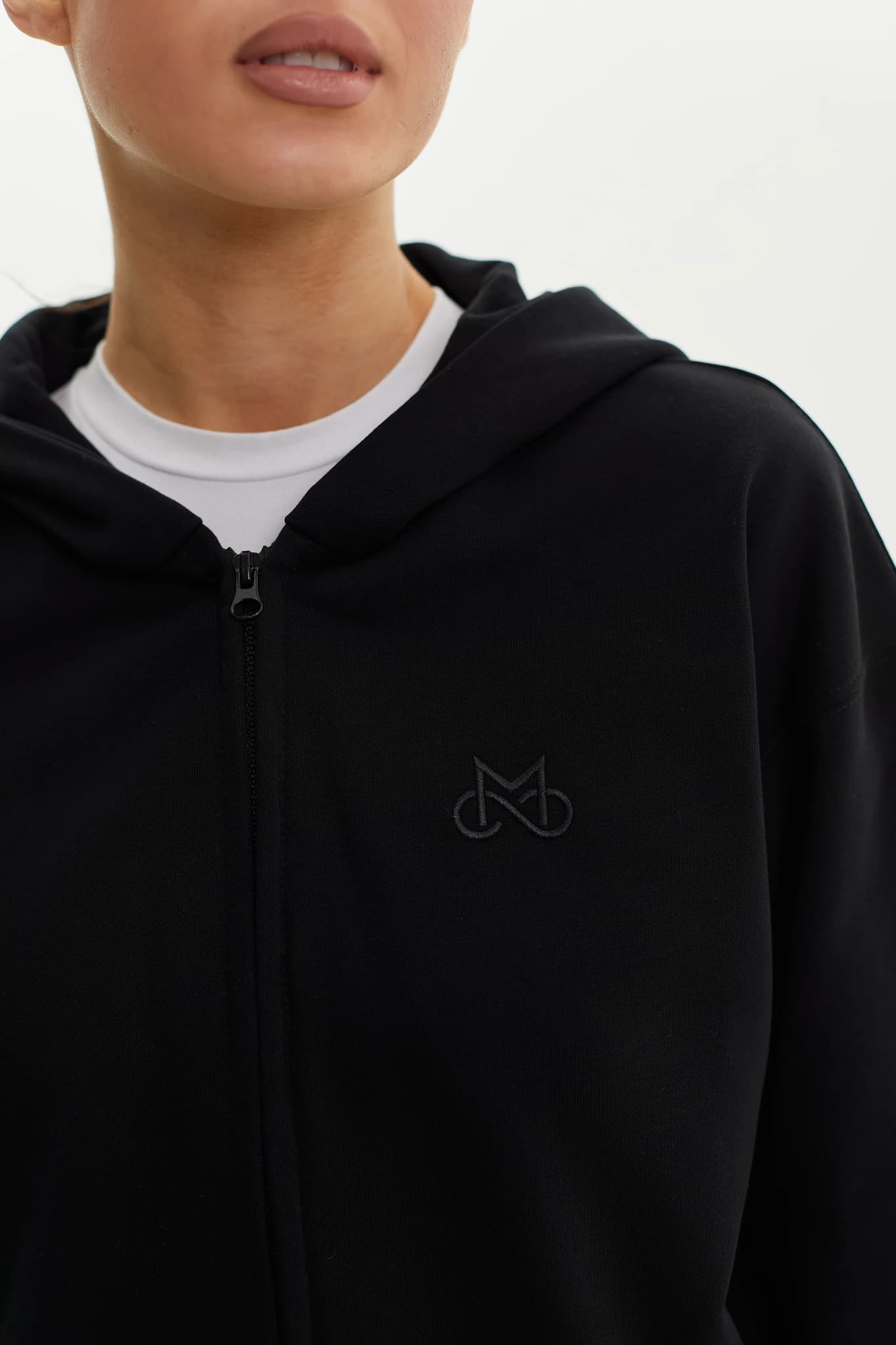 Hoodie Zip MS Black 7
