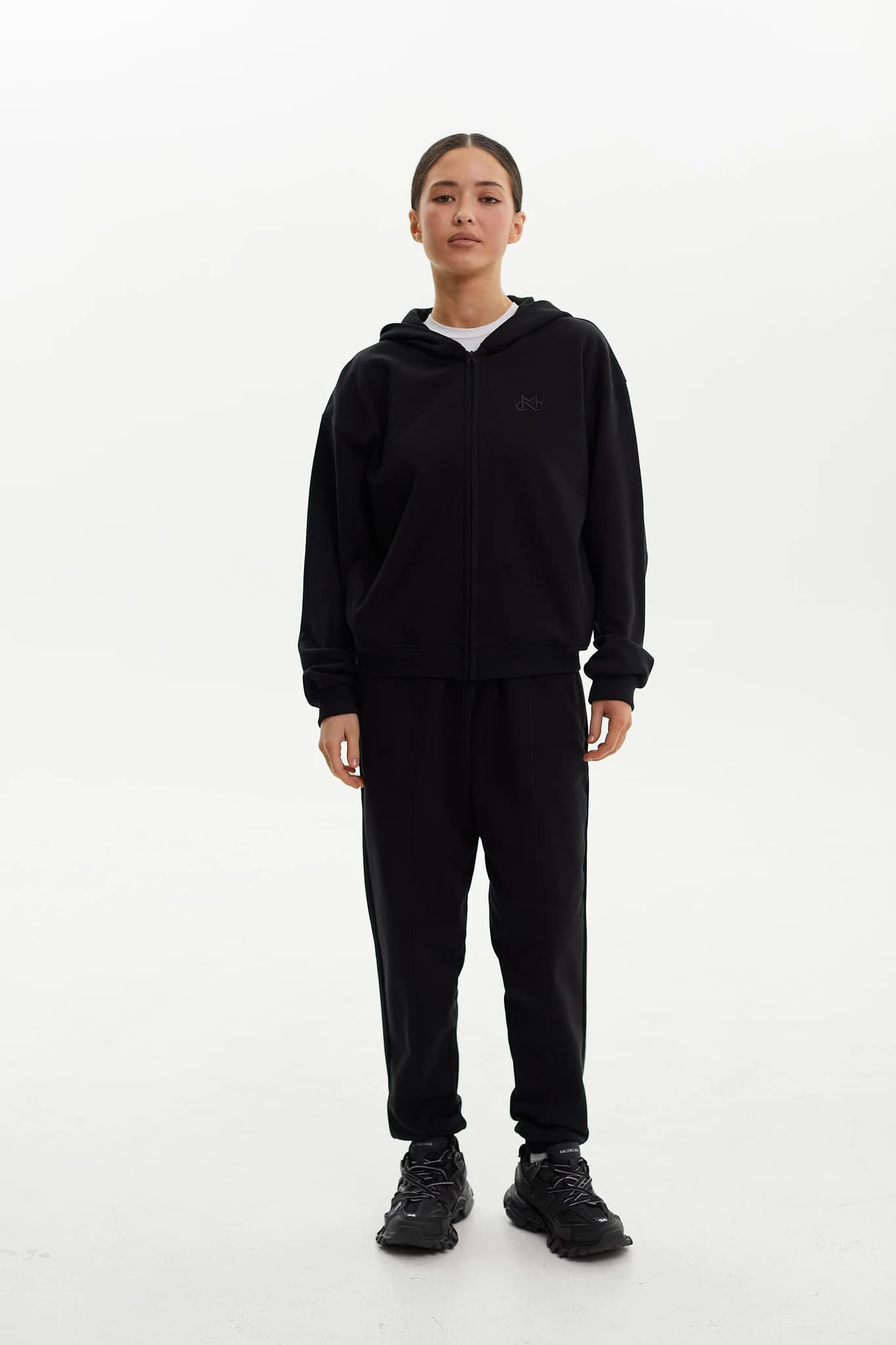 Hoodie Zip MS Black 4