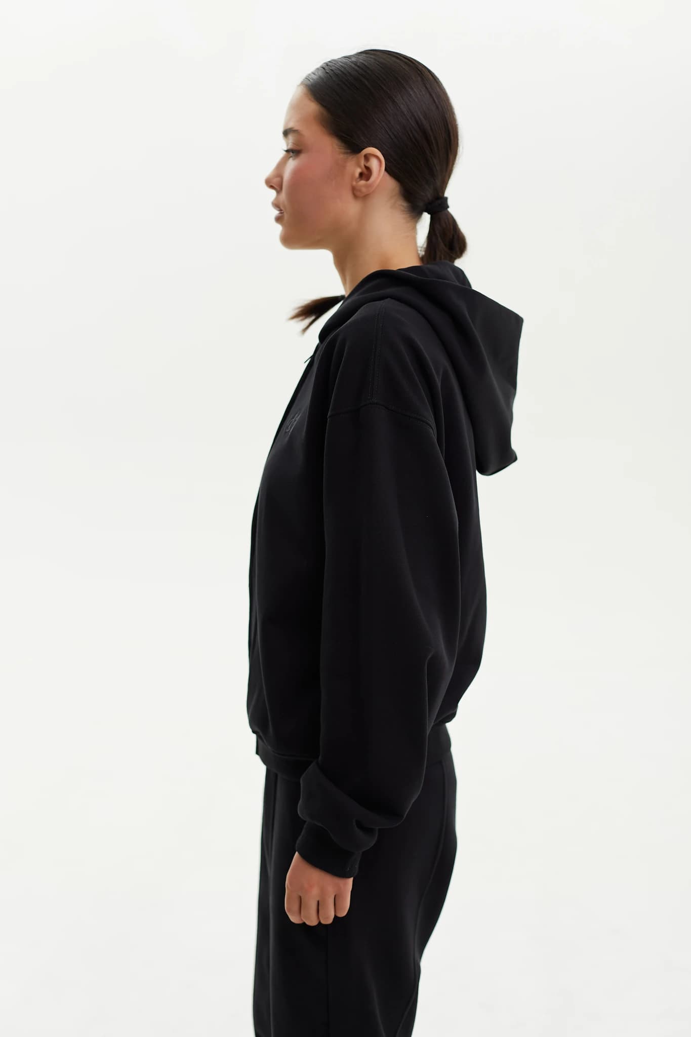 Hoodie Zip MS Black 5