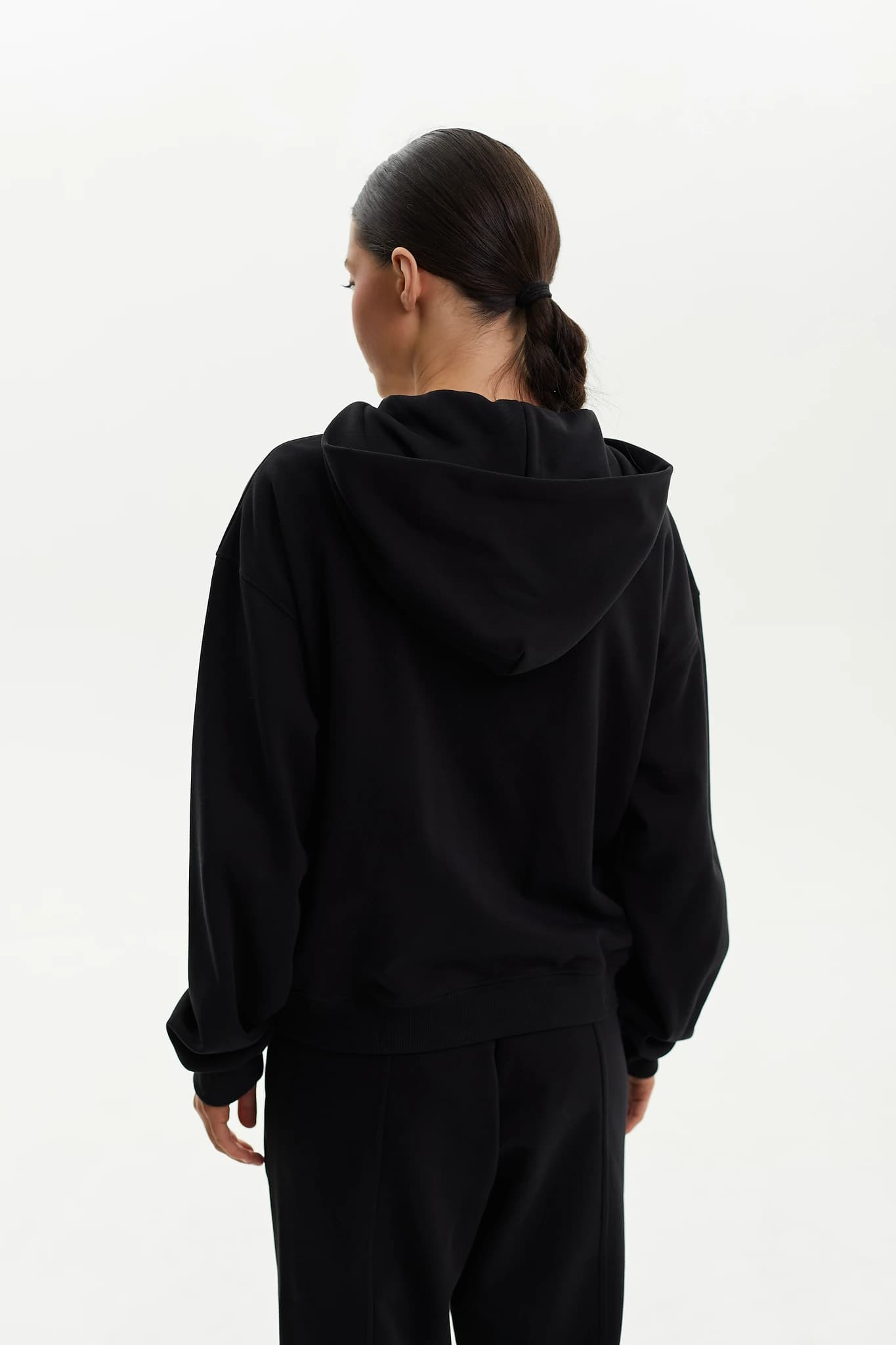 Hoodie Zip MS Black 6