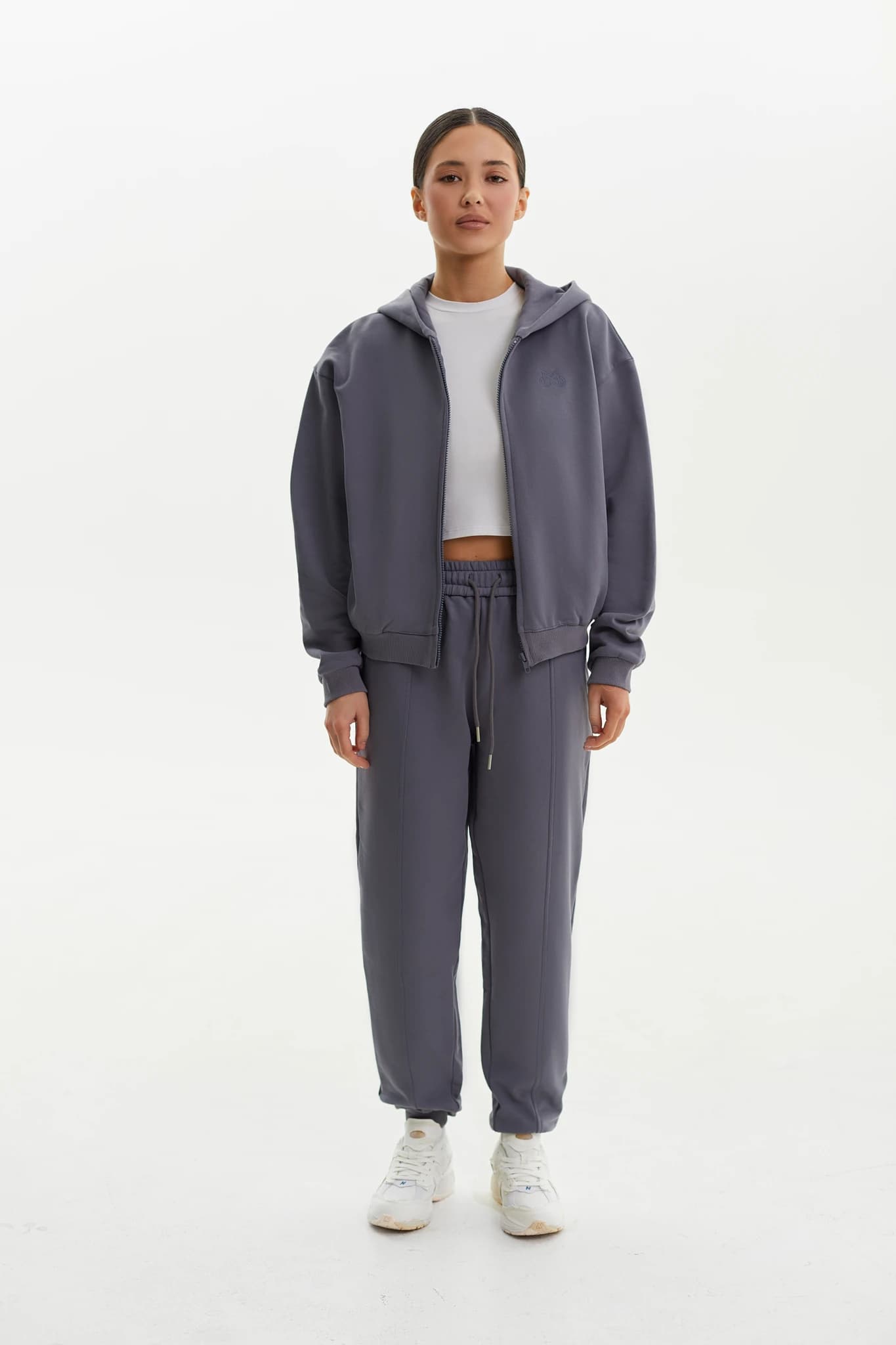 Hoodie Zip MS Grafit 3