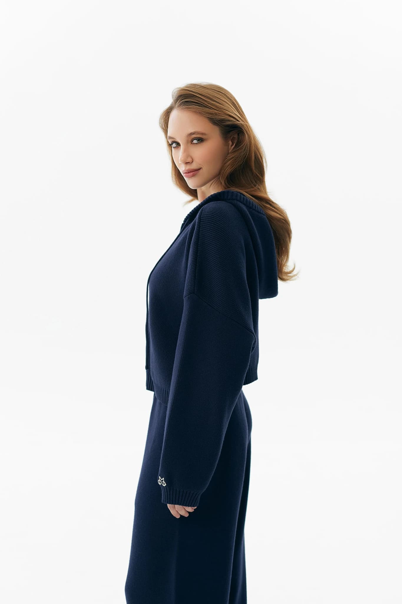 Hoodie Knit Navy 5