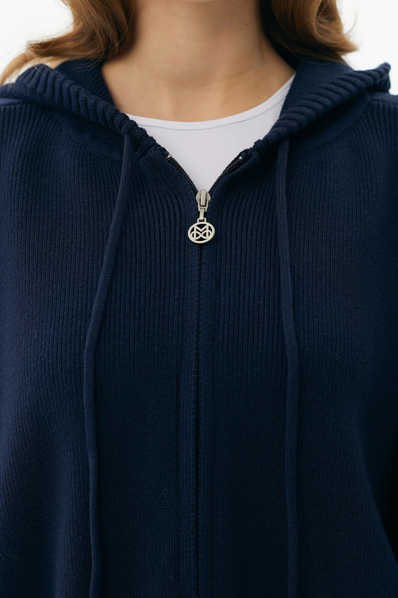 Hoodie Knit Navy 2